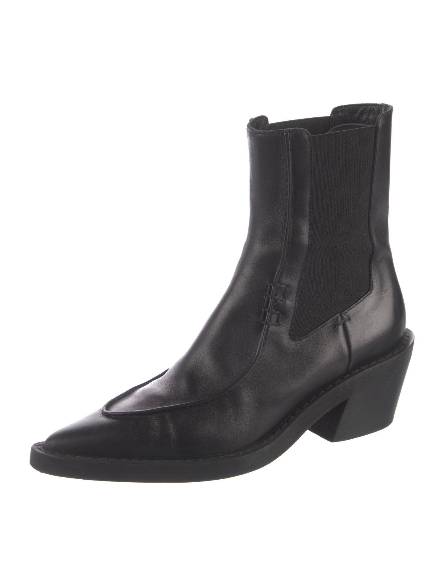 Khaite Leather Chelsea Boots