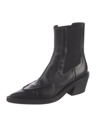 Khaite Leather Chelsea Boots