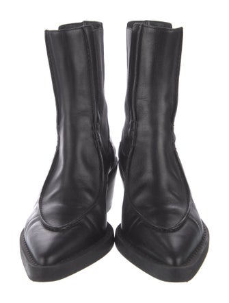 Khaite Leather Chelsea Boots