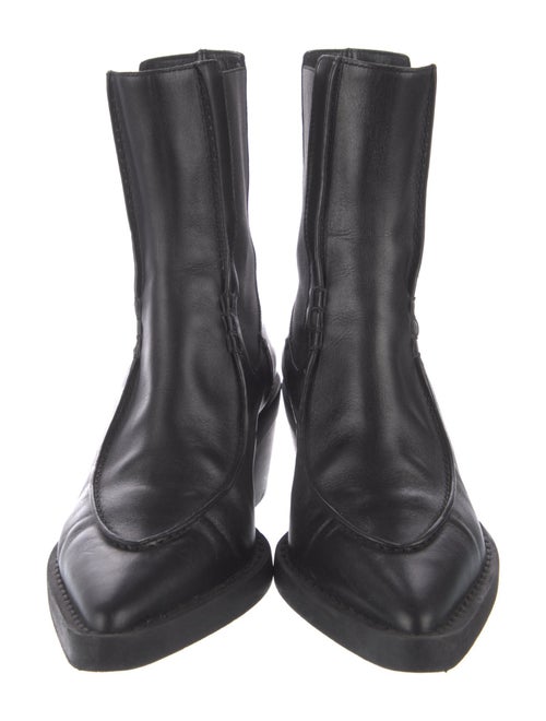 Khaite Leather Chelsea Boots