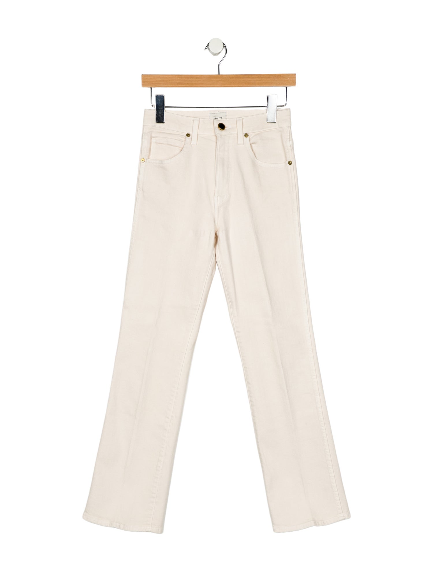 Khaite Mid-Rise Straight Leg Jeans