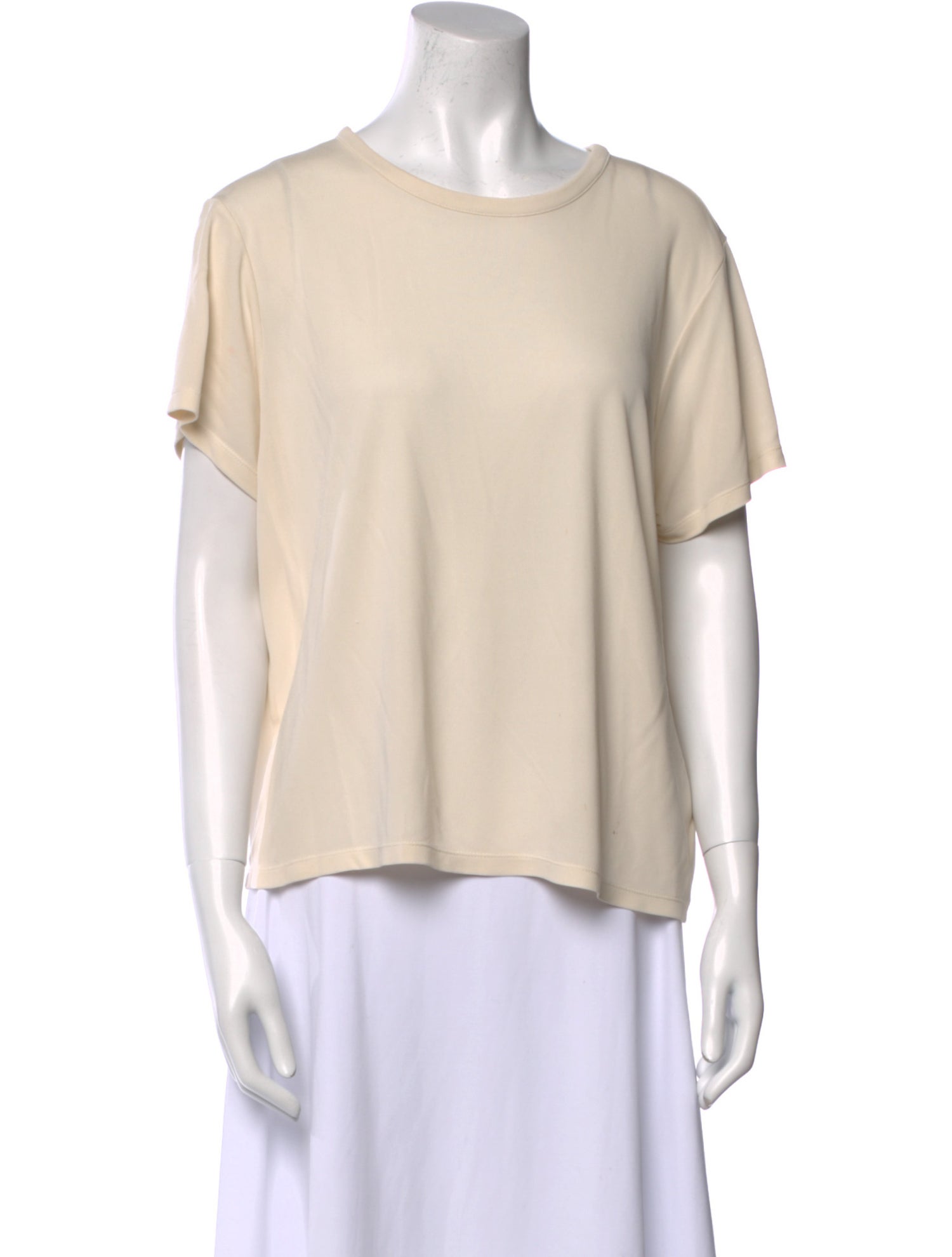 Khaite Bateau Neckline Short Sleeve T-Shirt