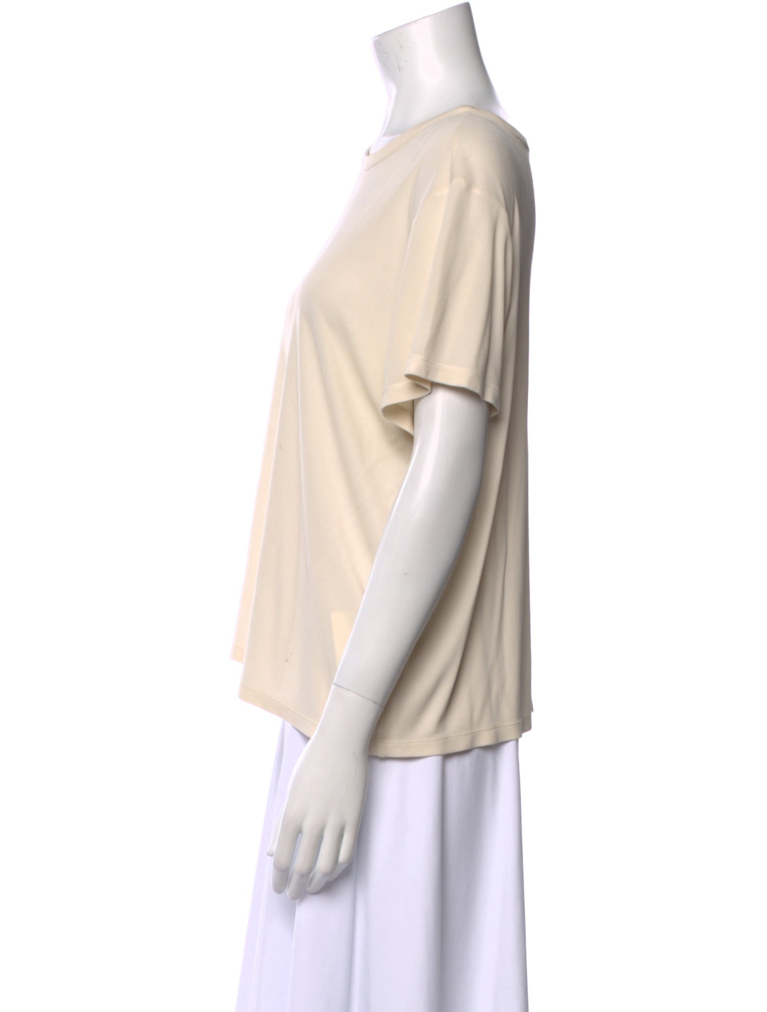 Khaite Bateau Neckline Short Sleeve T-Shirt