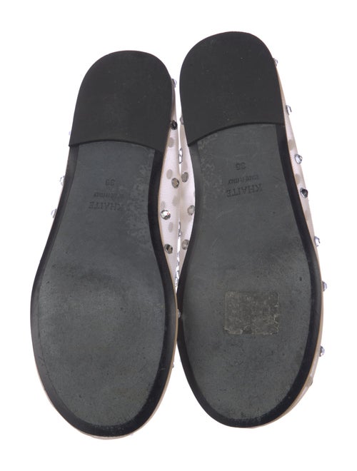 Khaite Mesh Crystal Embellishments Ballet Flats