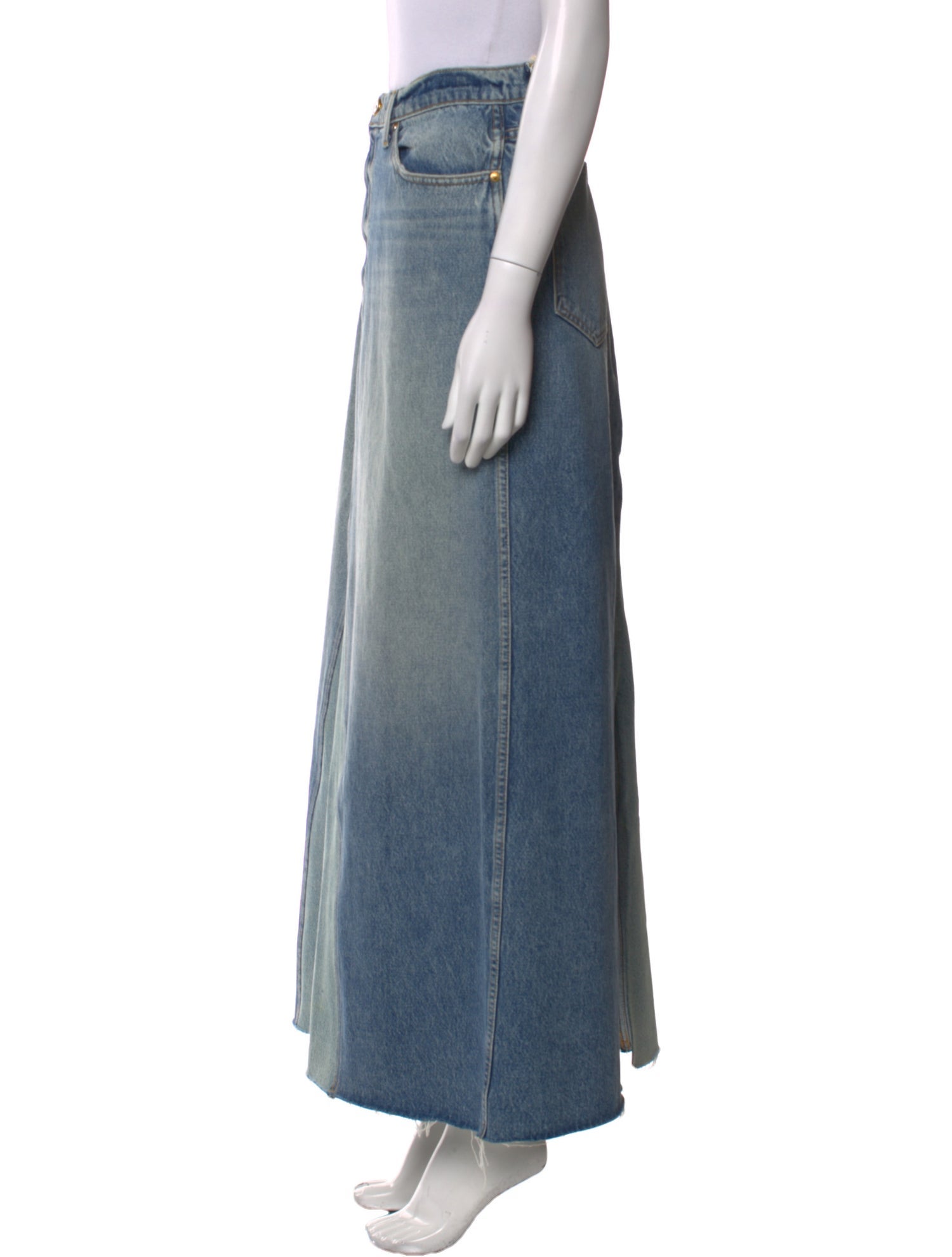 Khaite Distressed Accents Long Skirt w/ Tags