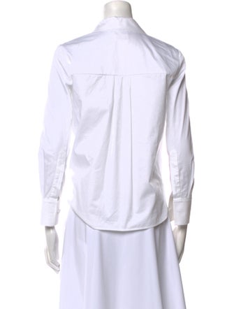 Khaite Three-Quarter Sleeve Button-Up Top