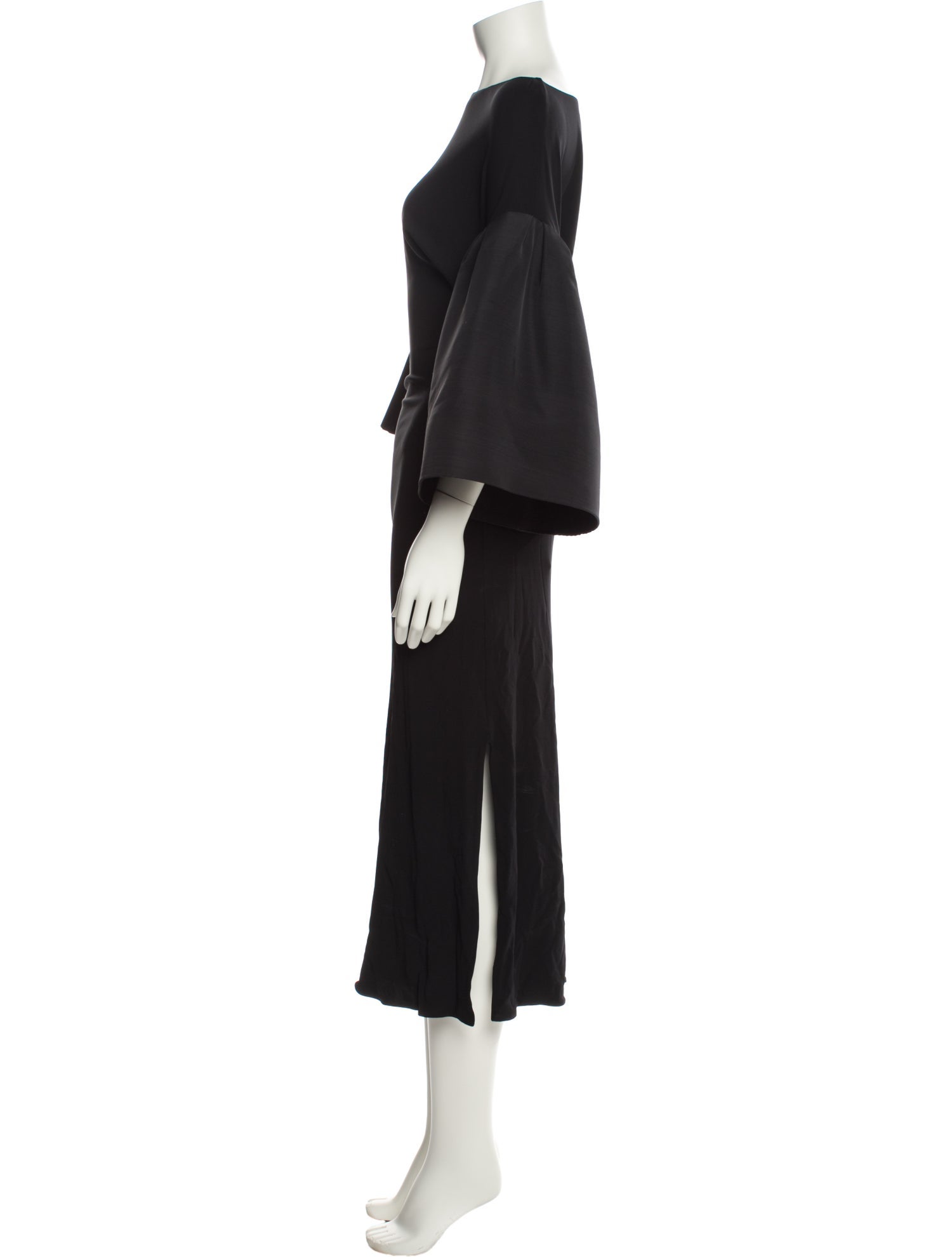 Khaite Bateau Neckline Long Dress