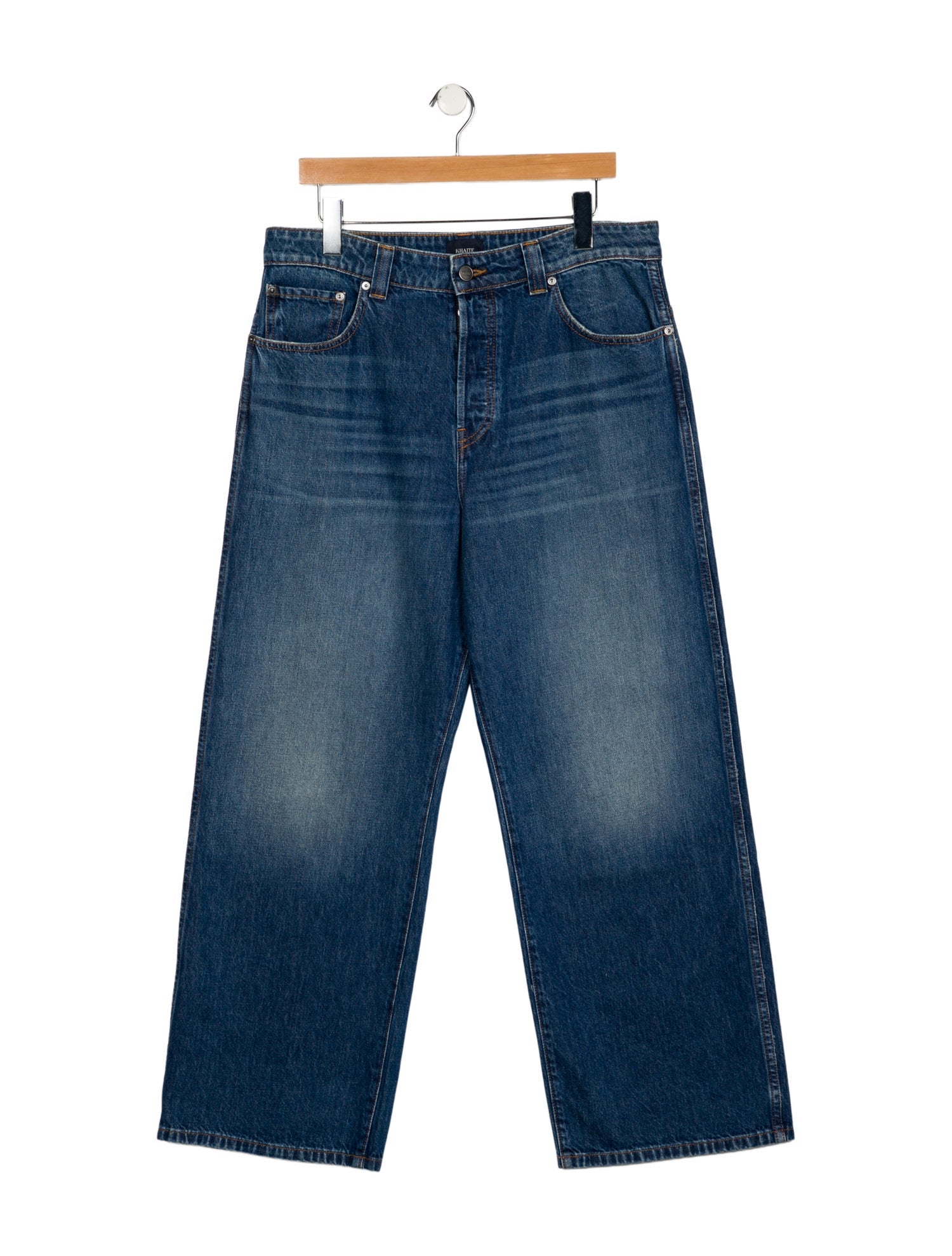 Khaite High-Rise Wide Leg Jeans