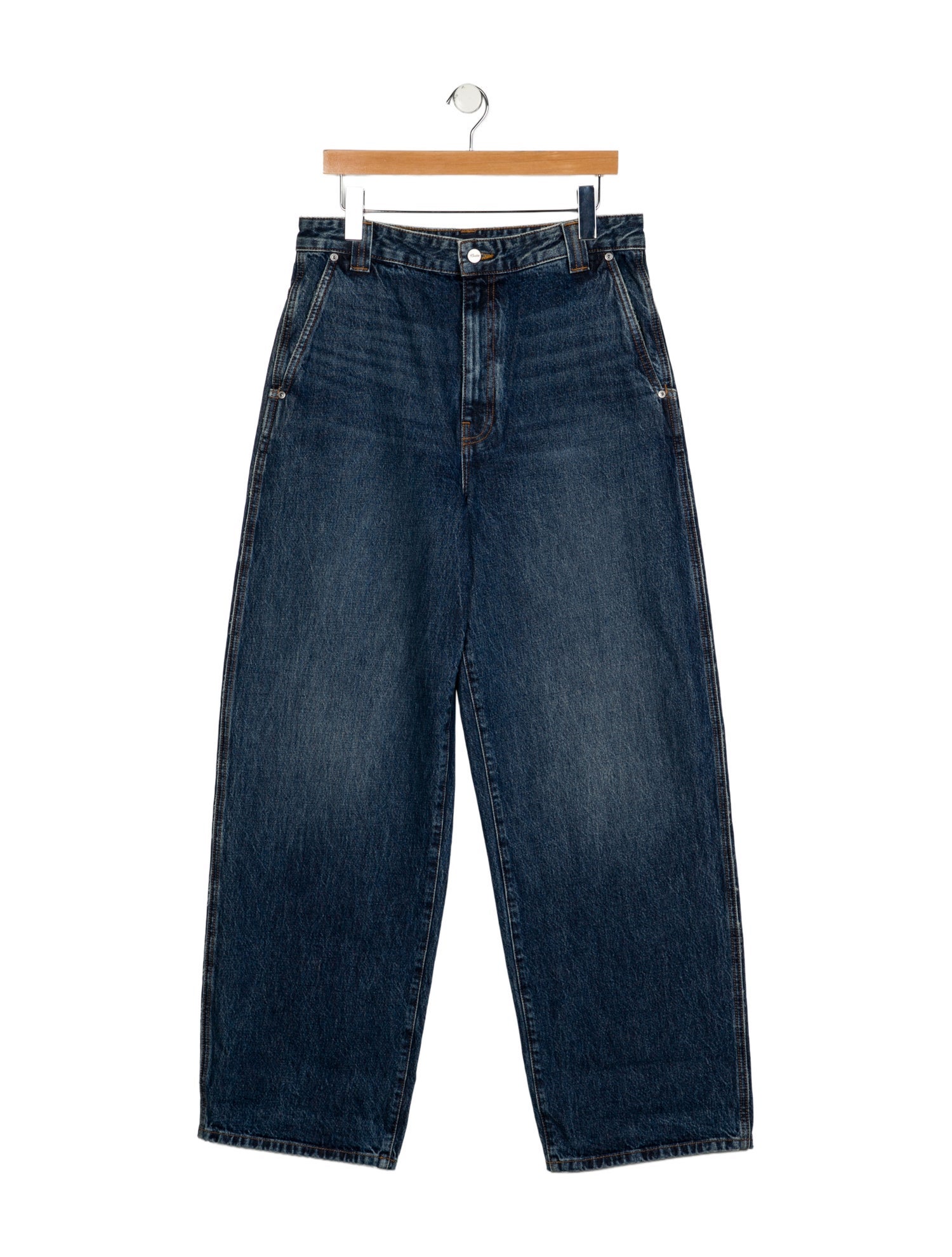 Khaite High-Rise Wide Leg Jeans