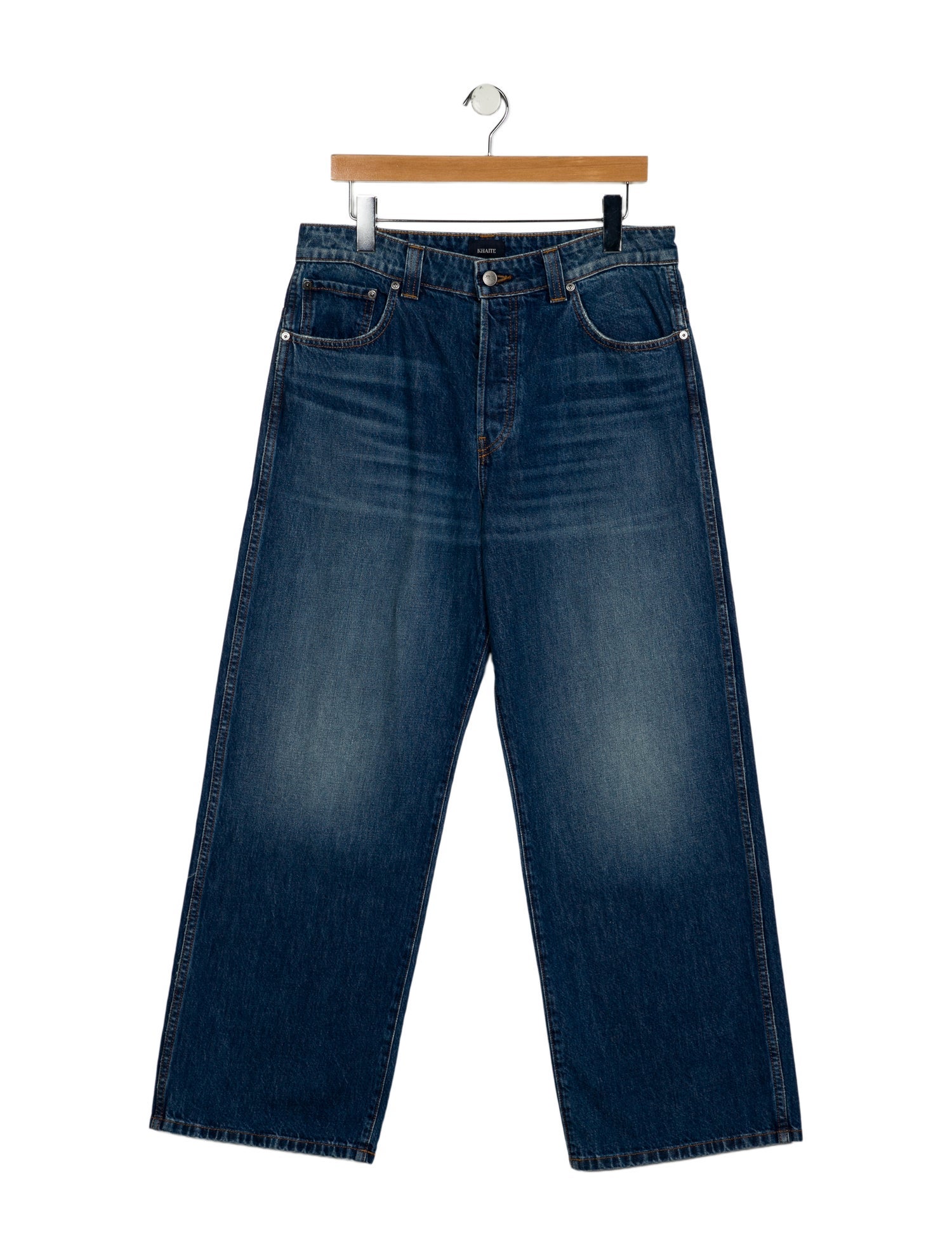 Khaite High-Rise Wide Leg Jeans