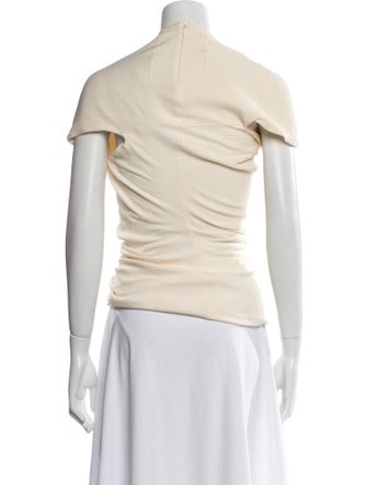 Khaite Mock Neck Short Sleeve Top