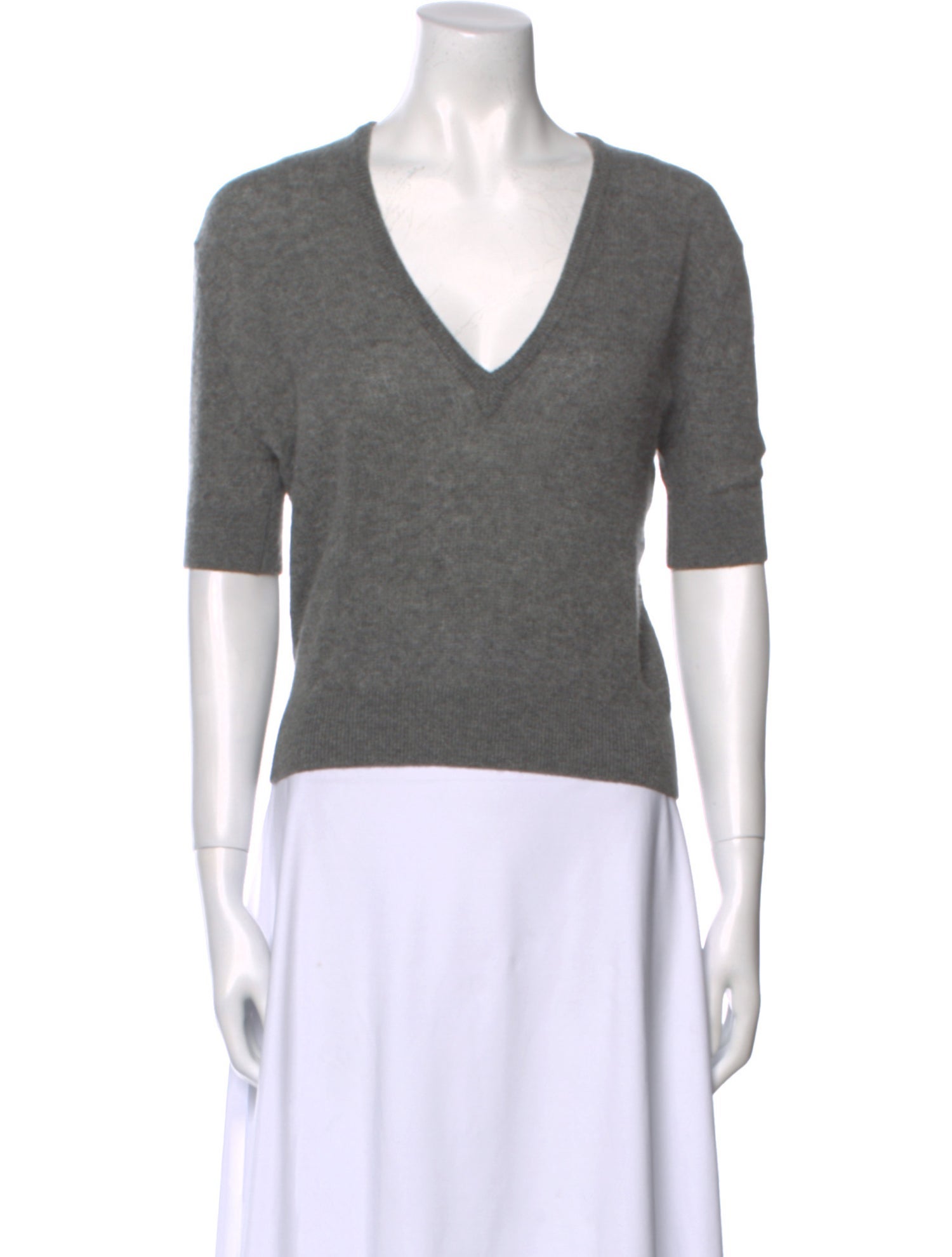 Khaite Cashmere V-Neck Top