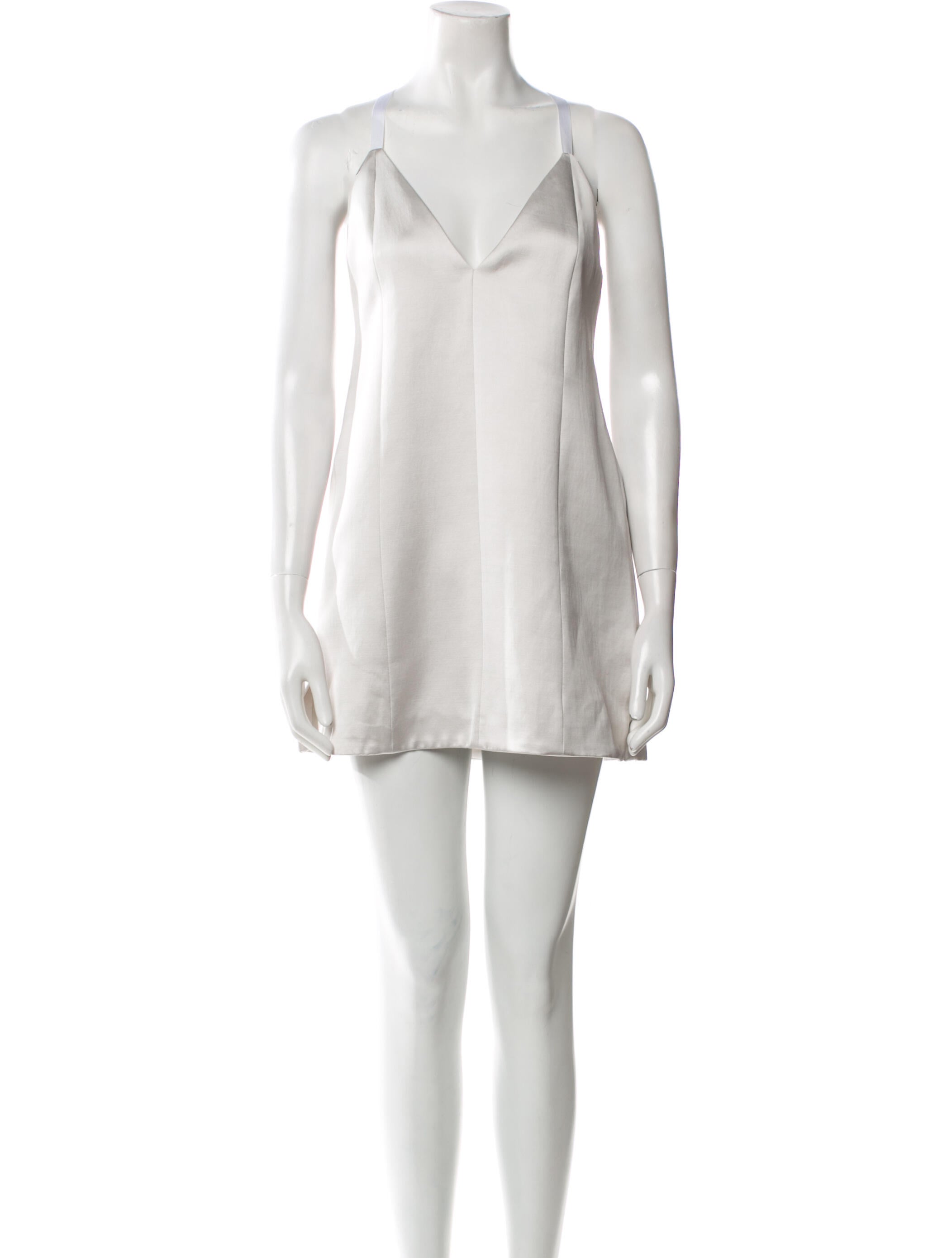 Khaite V-Neck Mini Dress