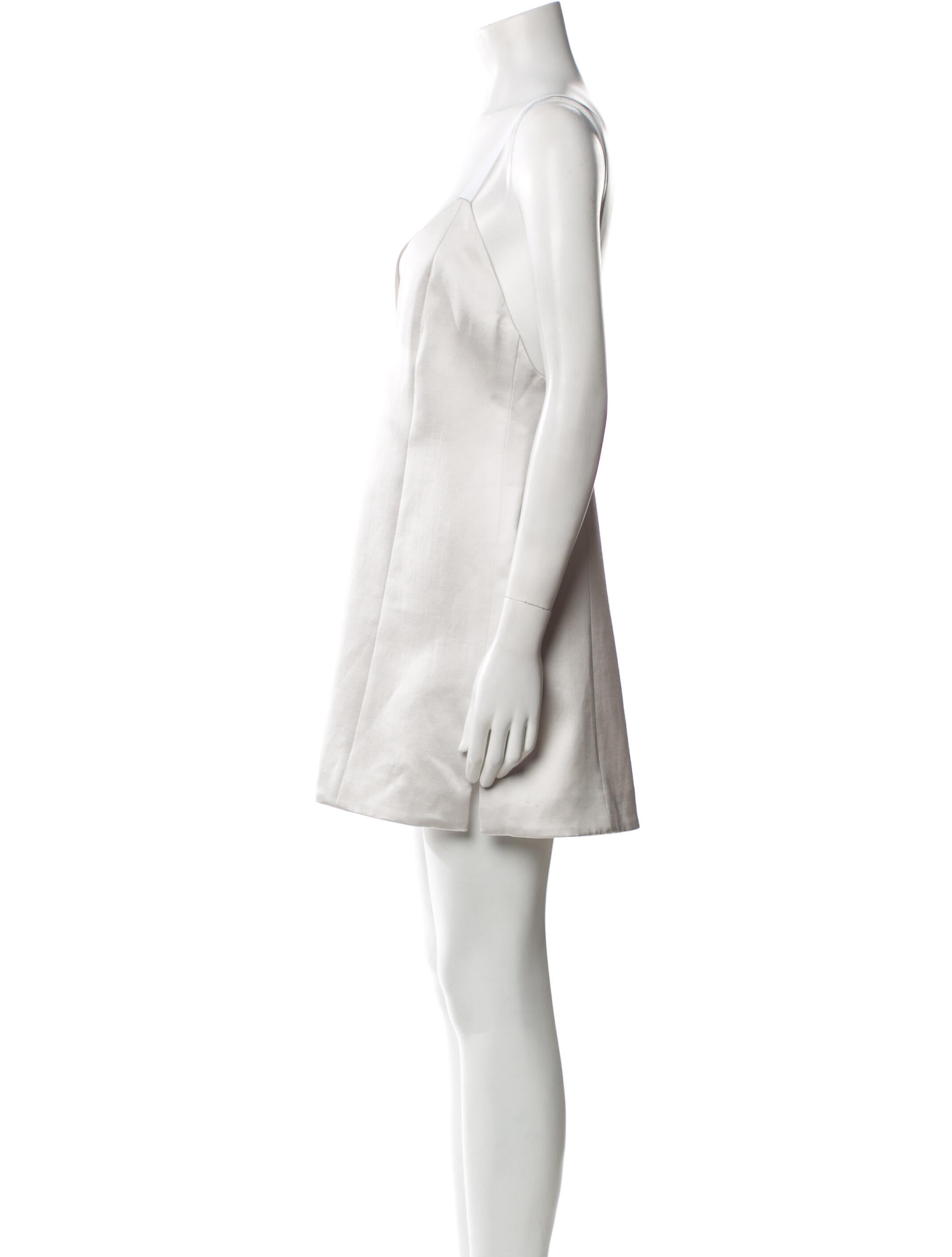 Khaite V-Neck Mini Dress