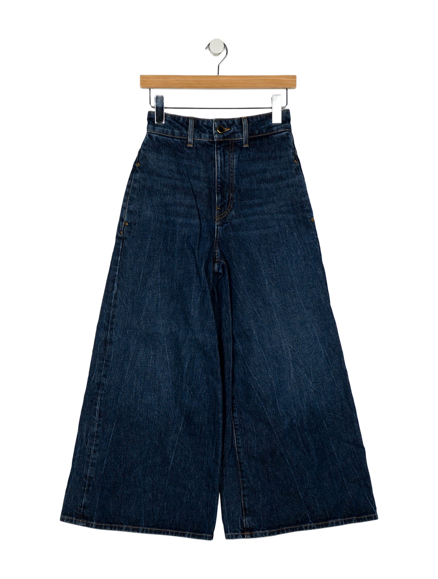 Khaite High-Rise Wide Leg Jeans