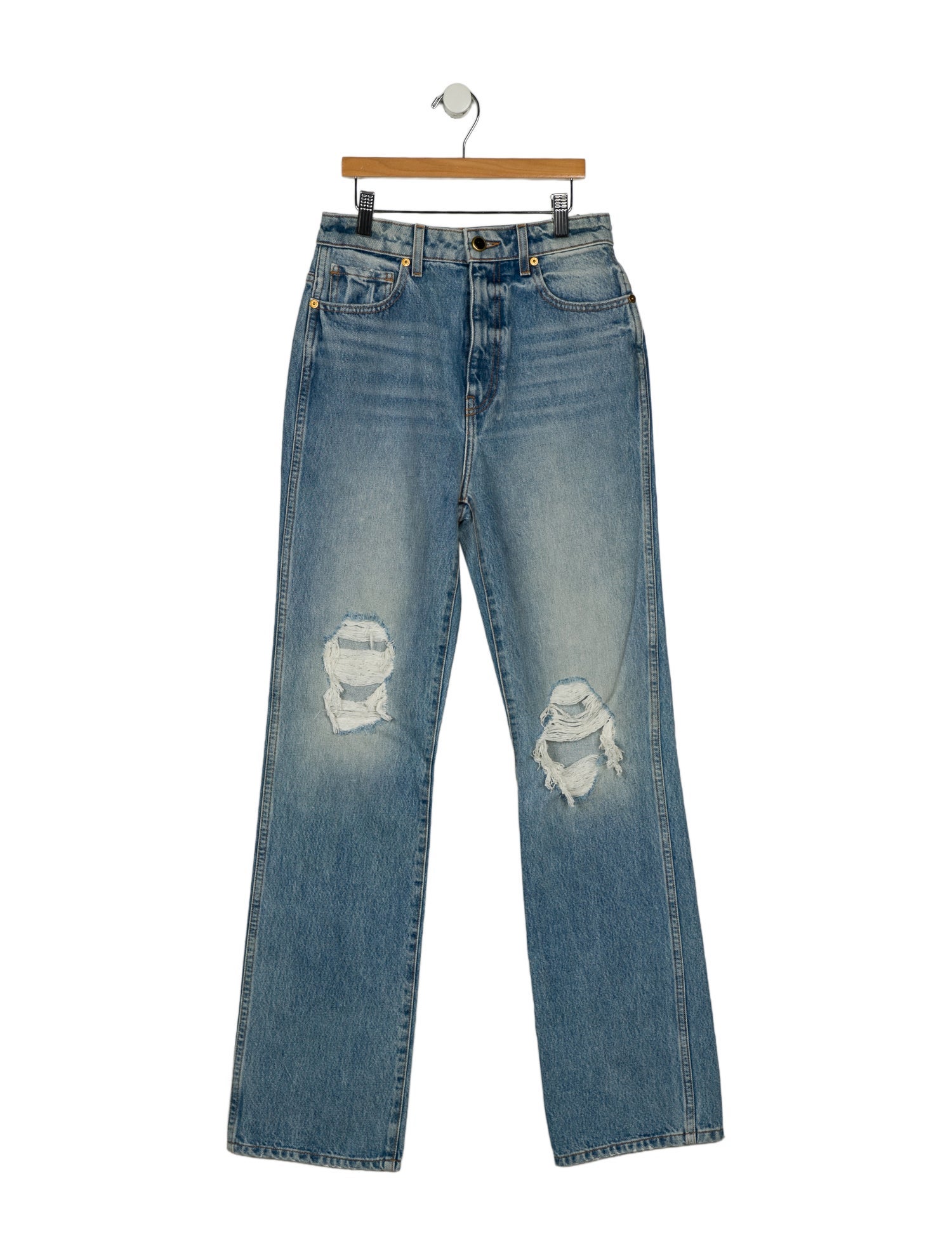 Khaite High-Rise Straight Leg Jeans w/ Tags