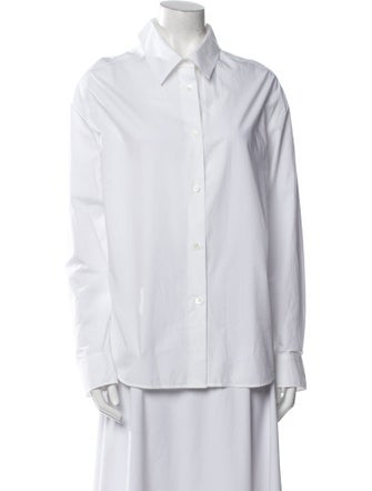 Khaite Long Sleeve Button-Up Top