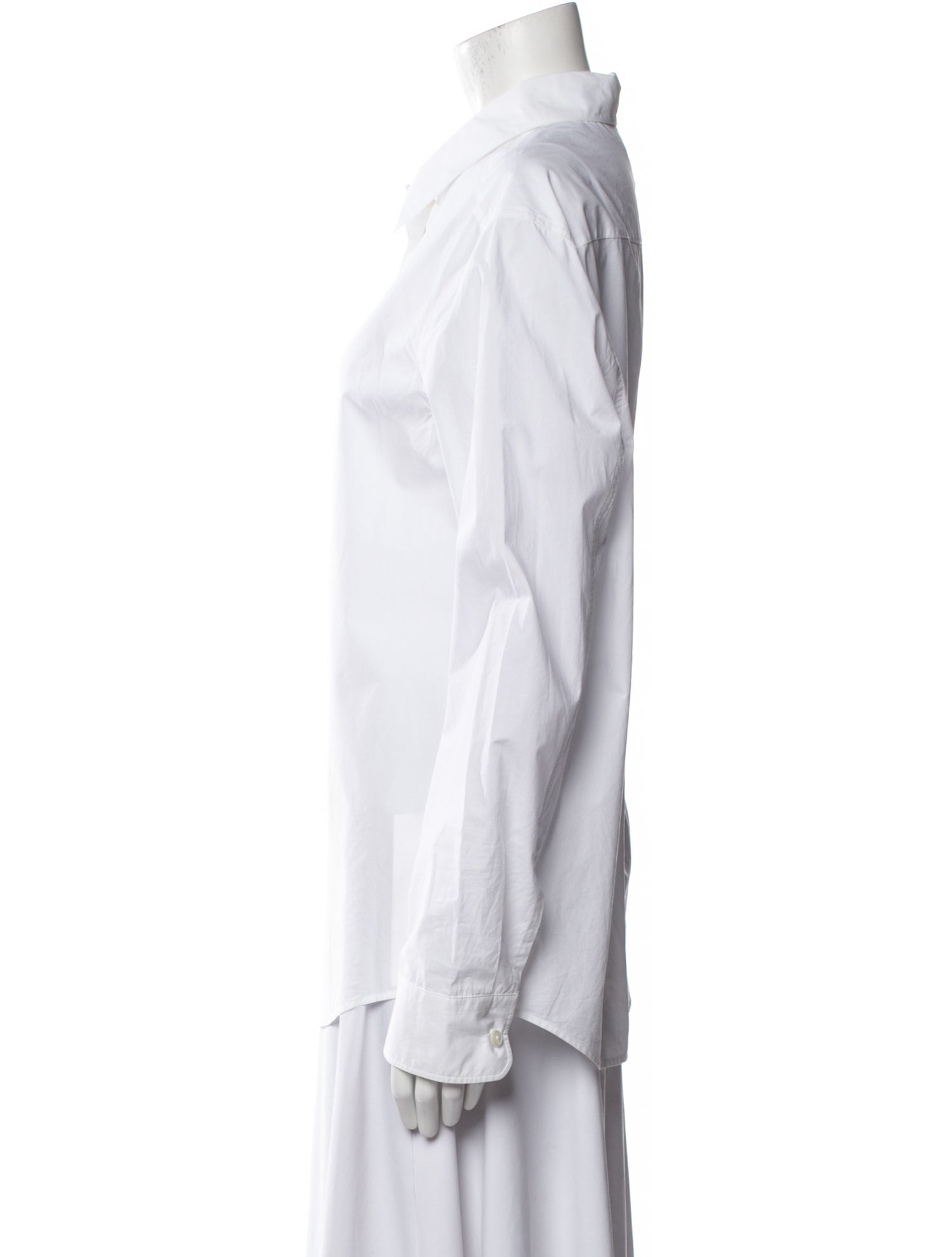 Khaite Long Sleeve Button-Up Top