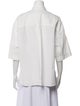 Khaite Three-Quarter Sleeve Button-Up Top