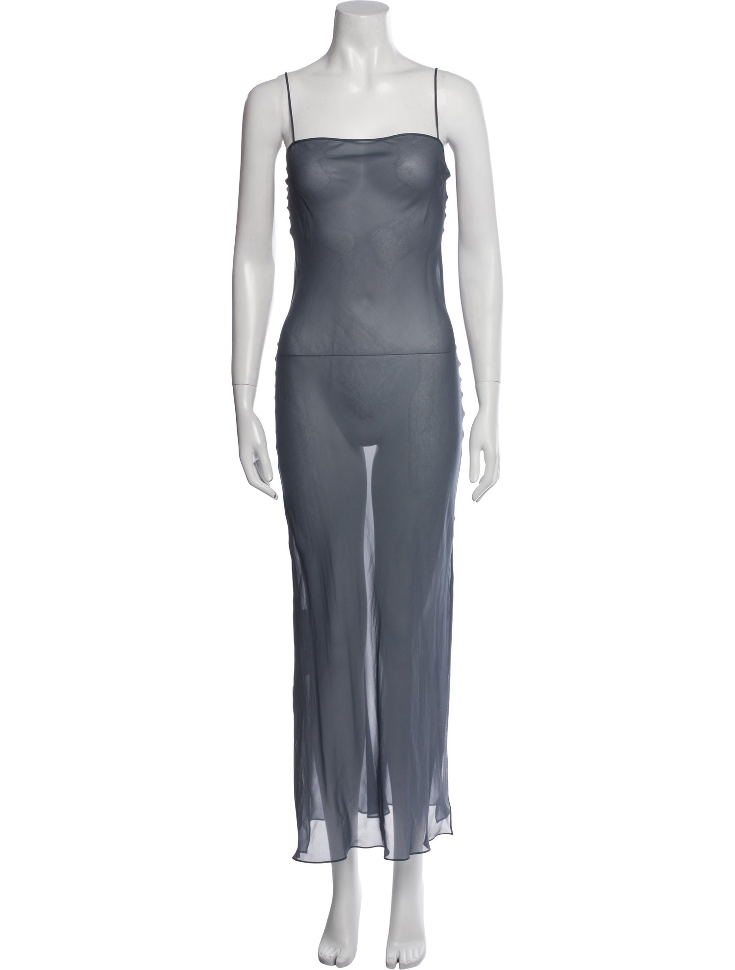 Khaite Square Neckline Long Dress