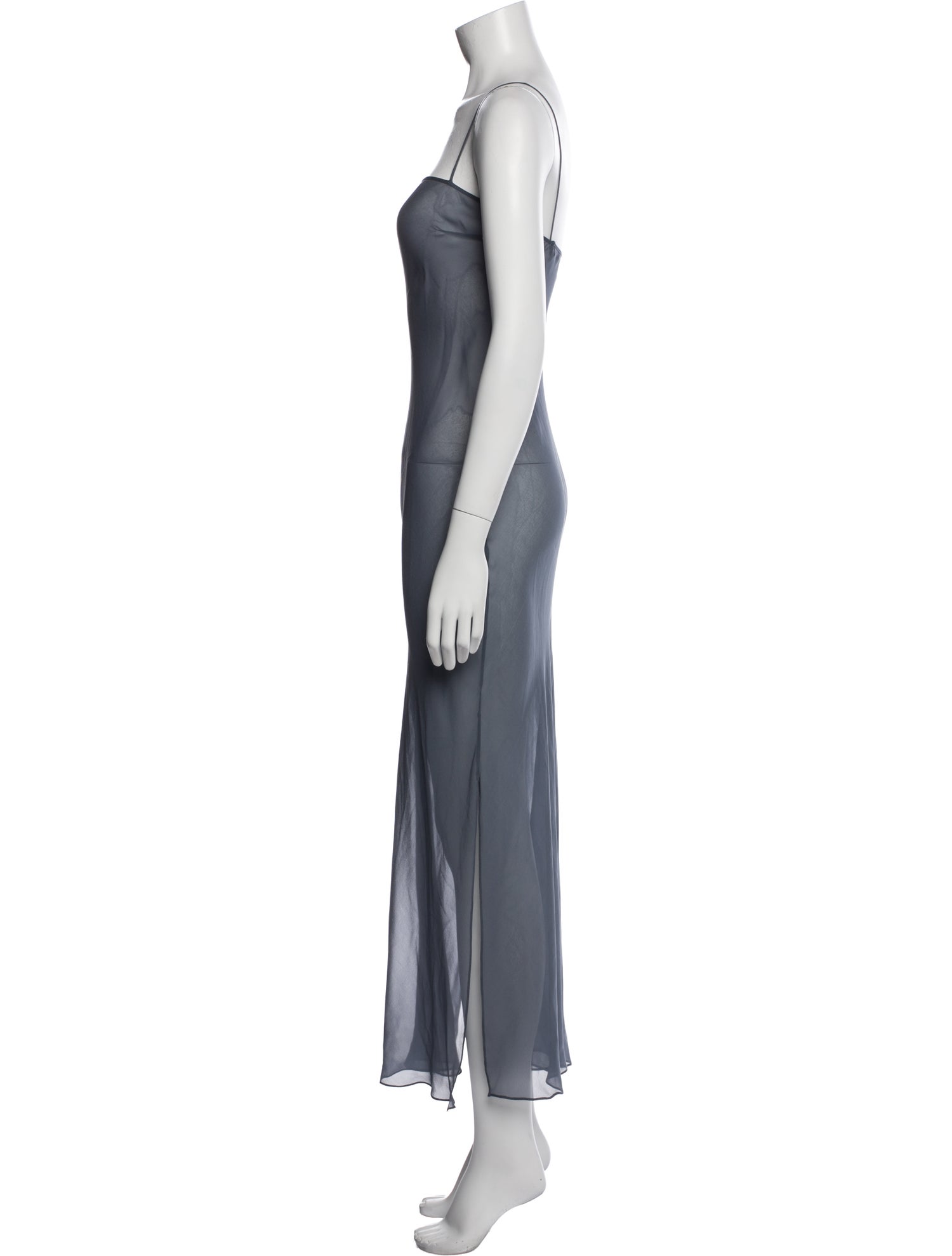 Khaite Square Neckline Long Dress