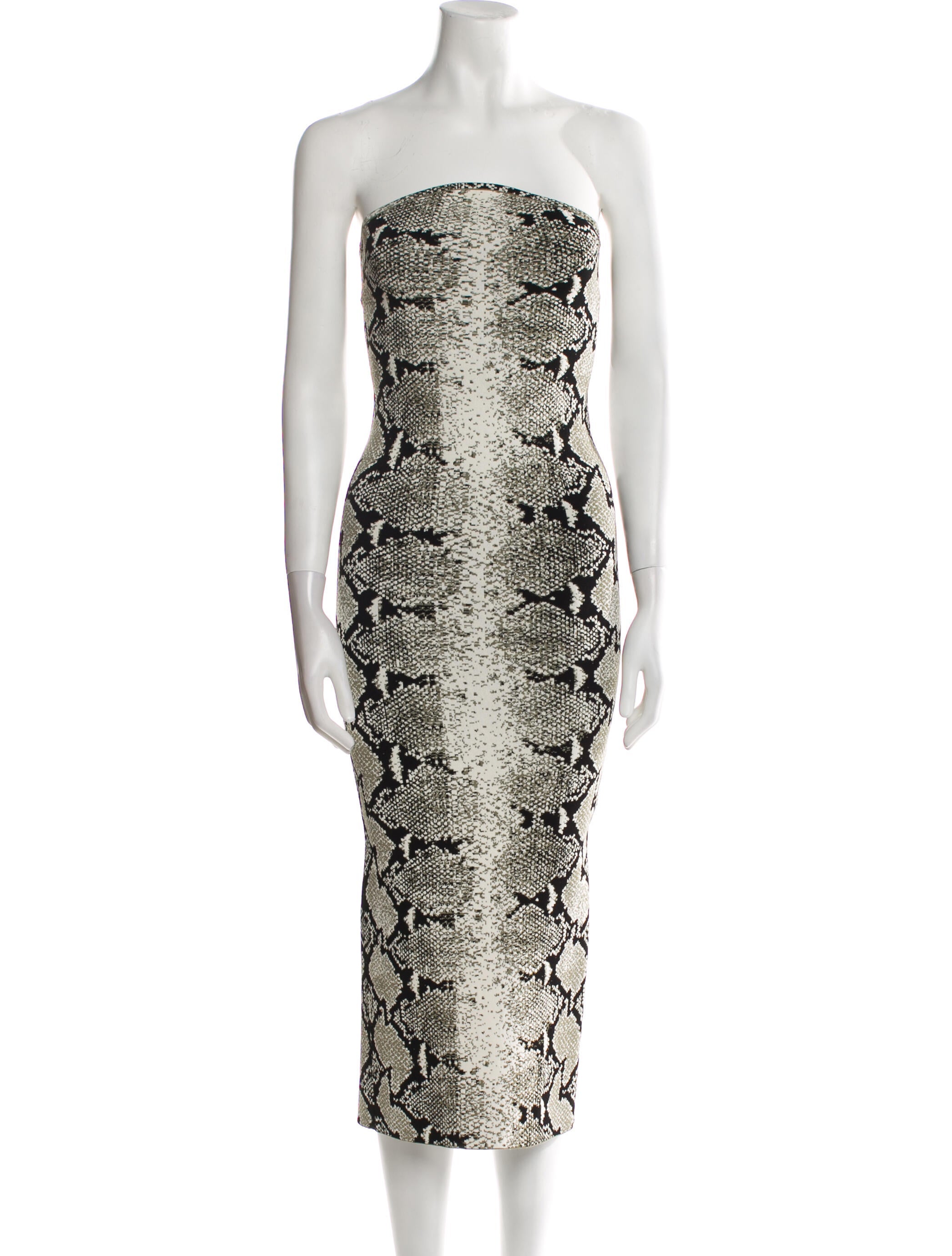 Khaite Animal Print Midi Length Dress w/ Tags