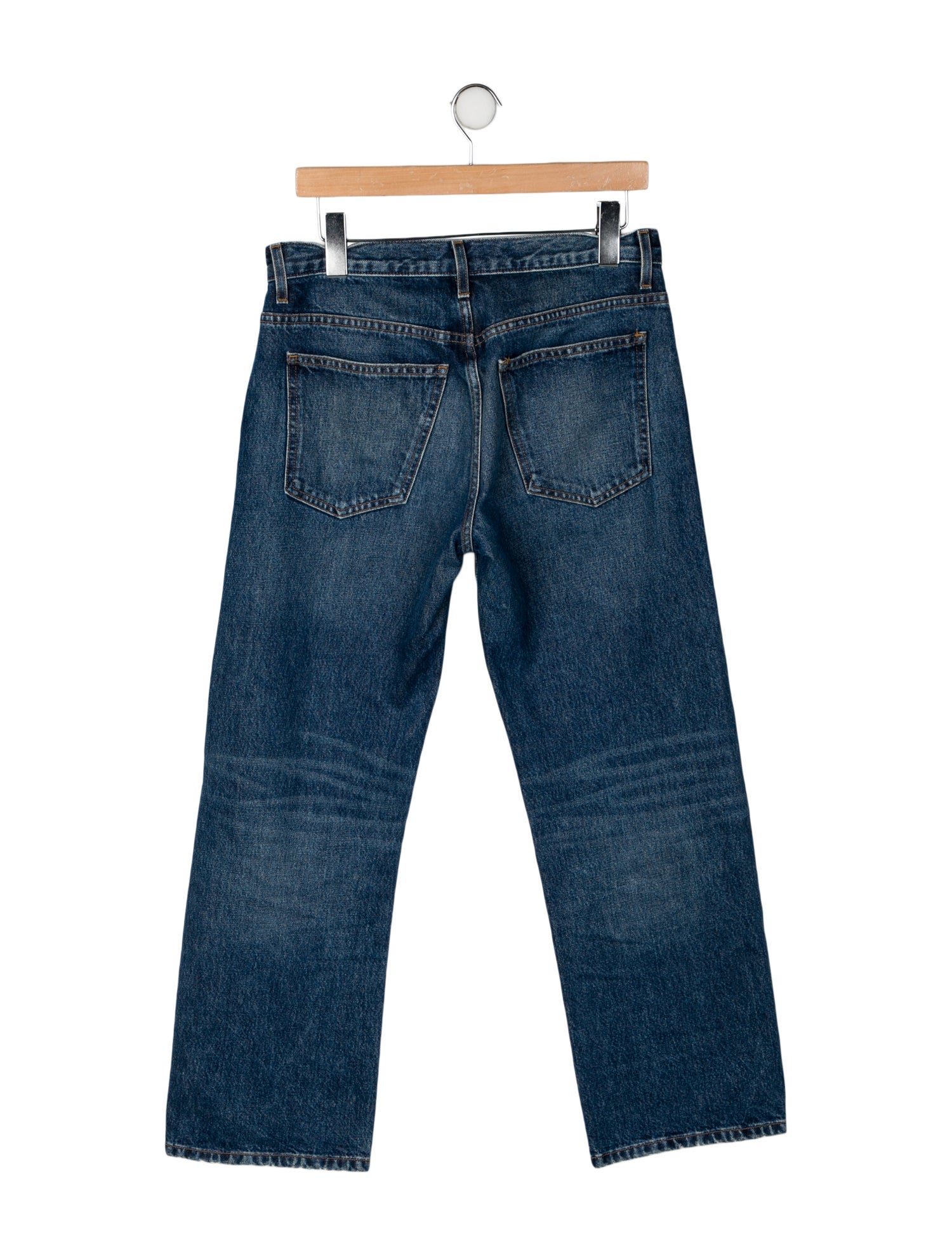 Khaite Mid-Rise Wide Leg Jeans