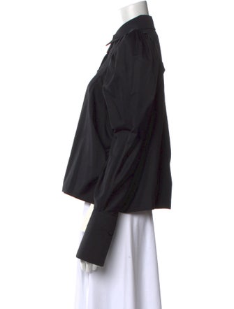 Khaite Long Sleeve Button-Up Top