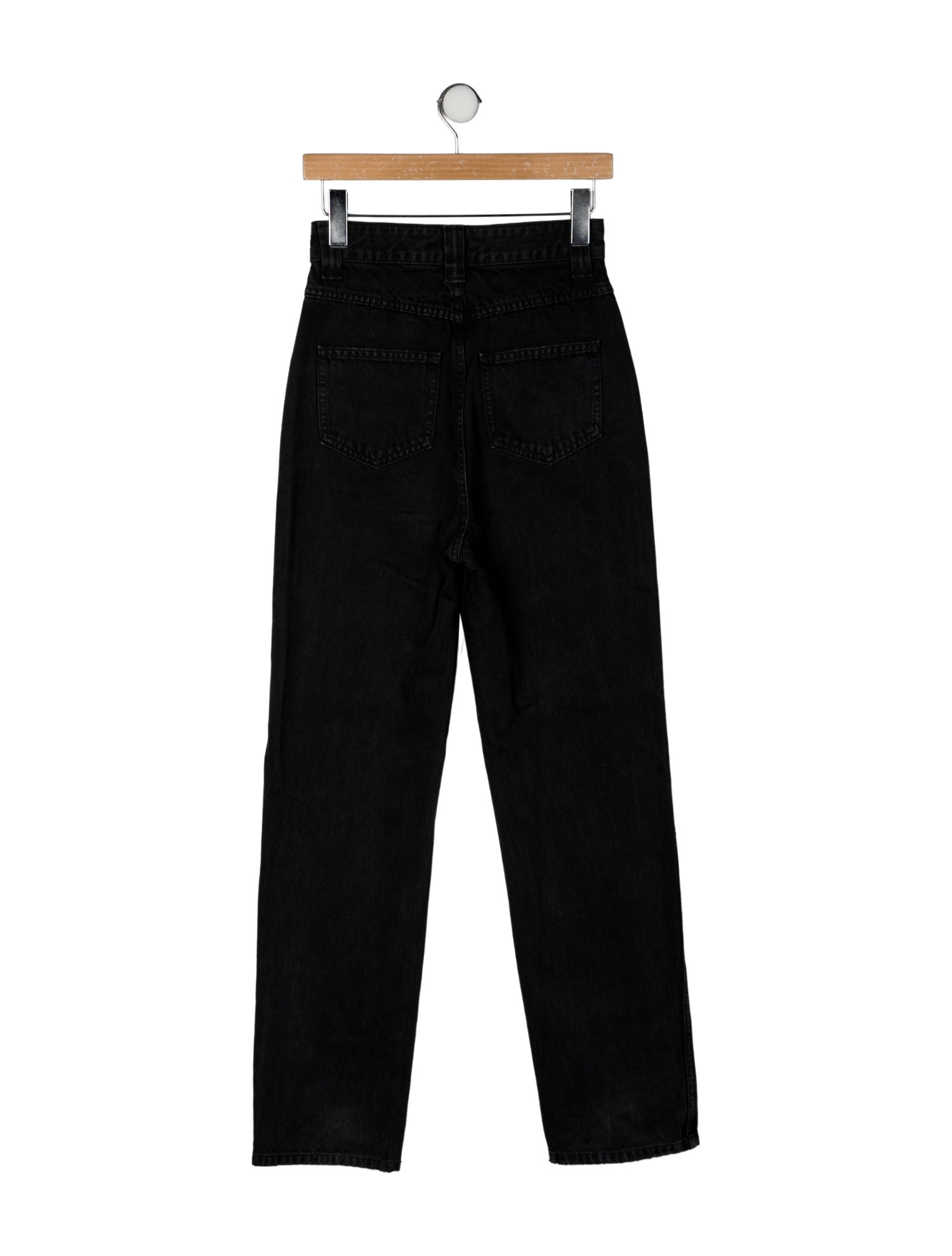 Khaite High-Rise Straight Leg Jeans