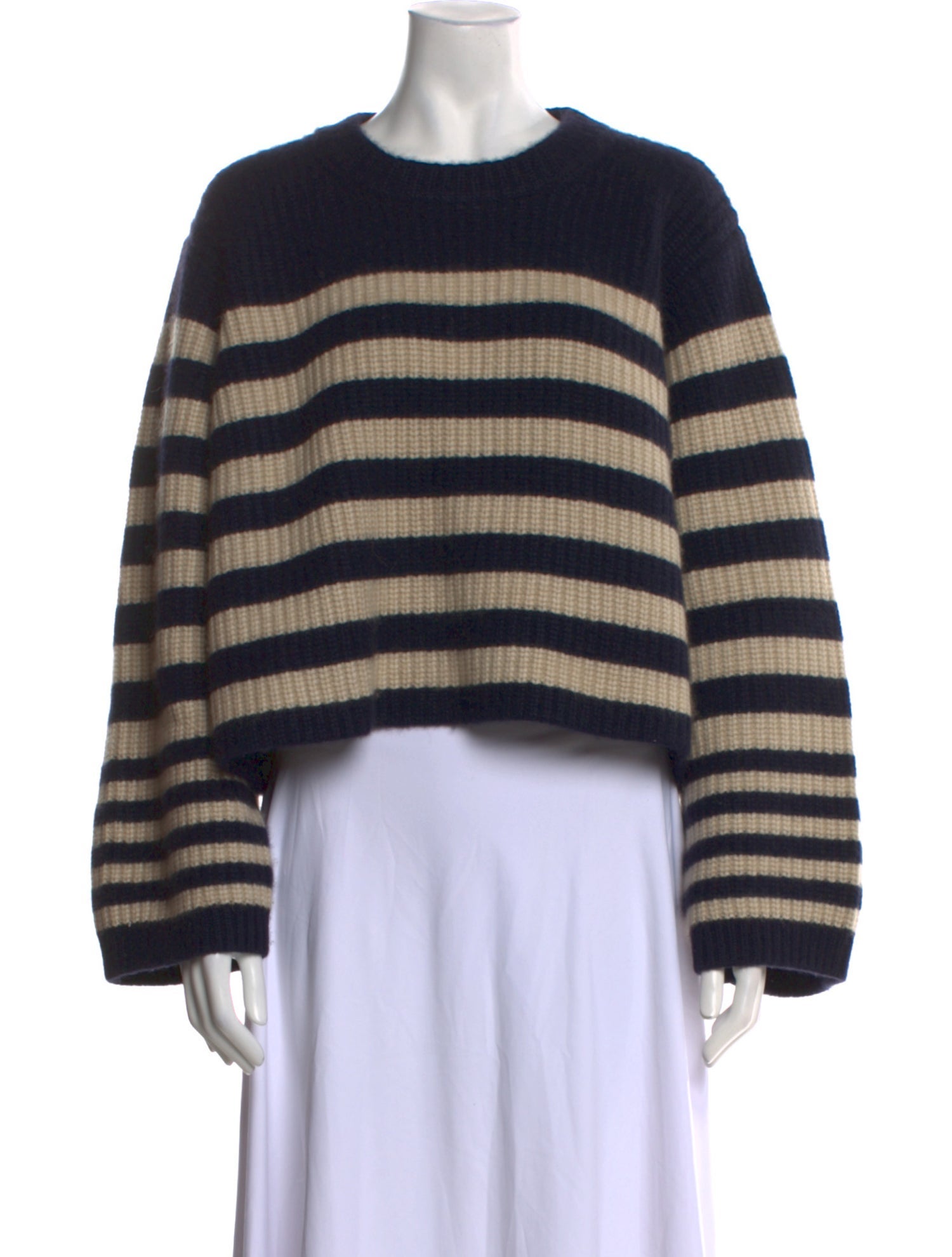 Khaite Cashmere Striped Sweater