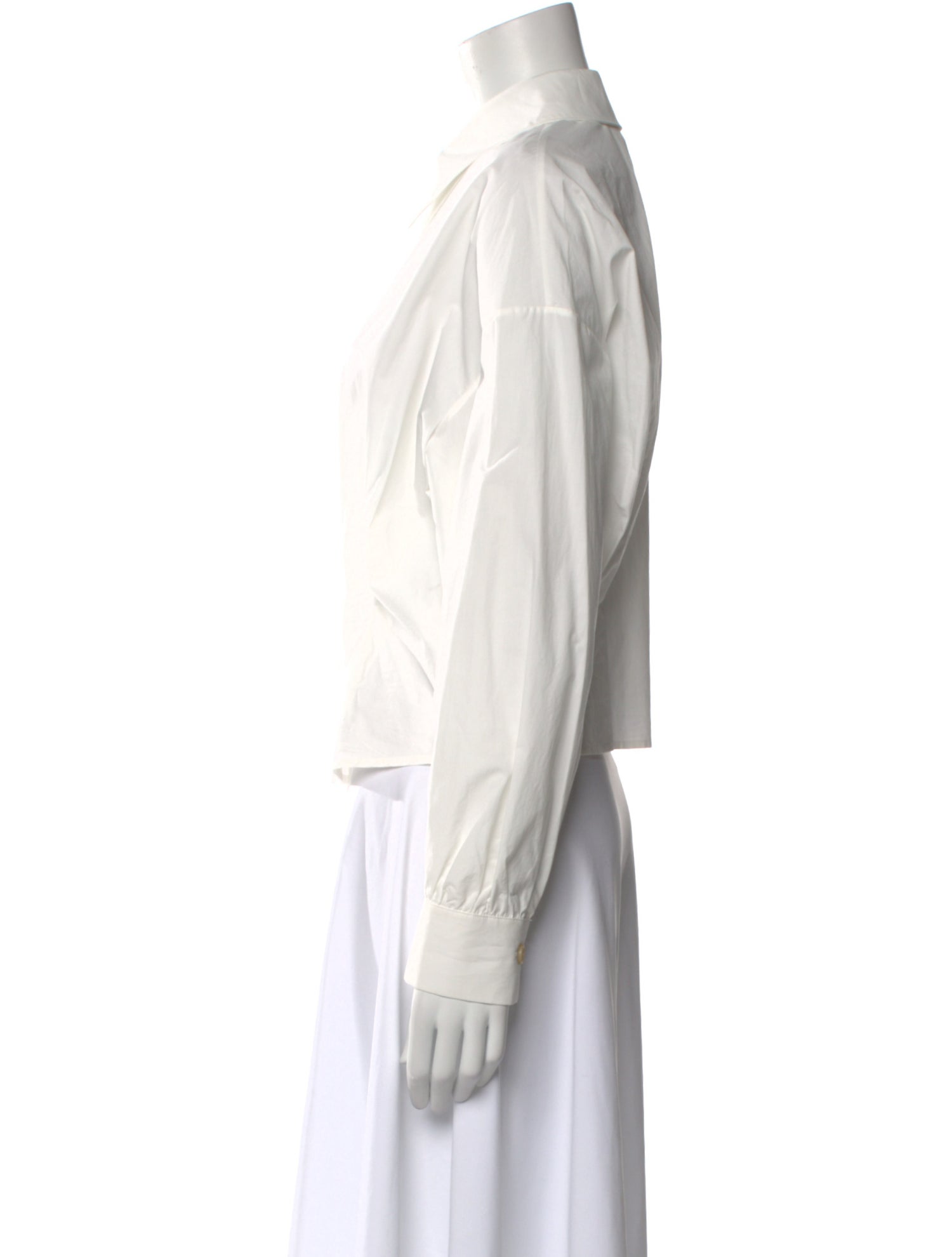 Khaite Long Sleeve Button-Up Top