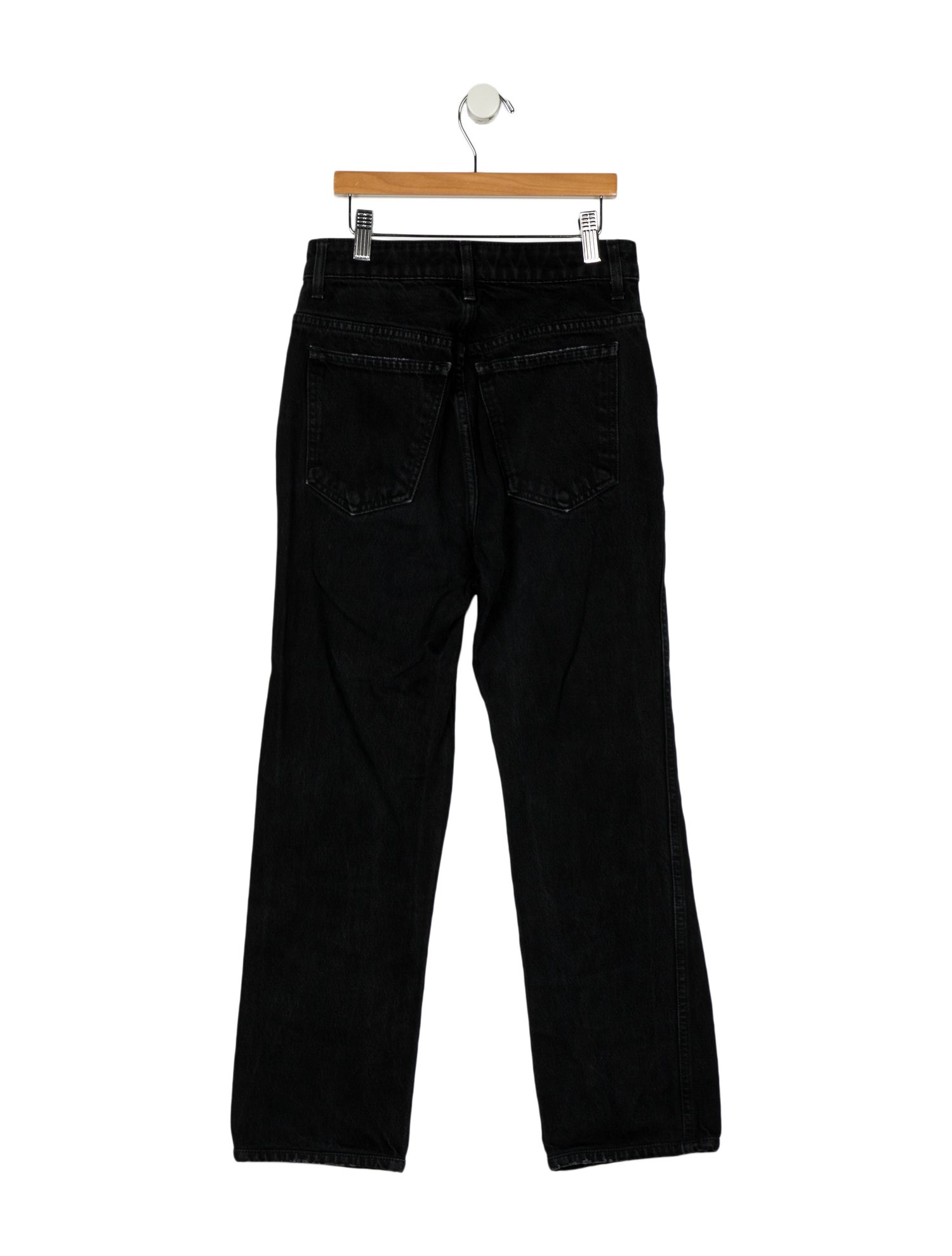 Khaite Mid-Rise Straight Leg Jeans