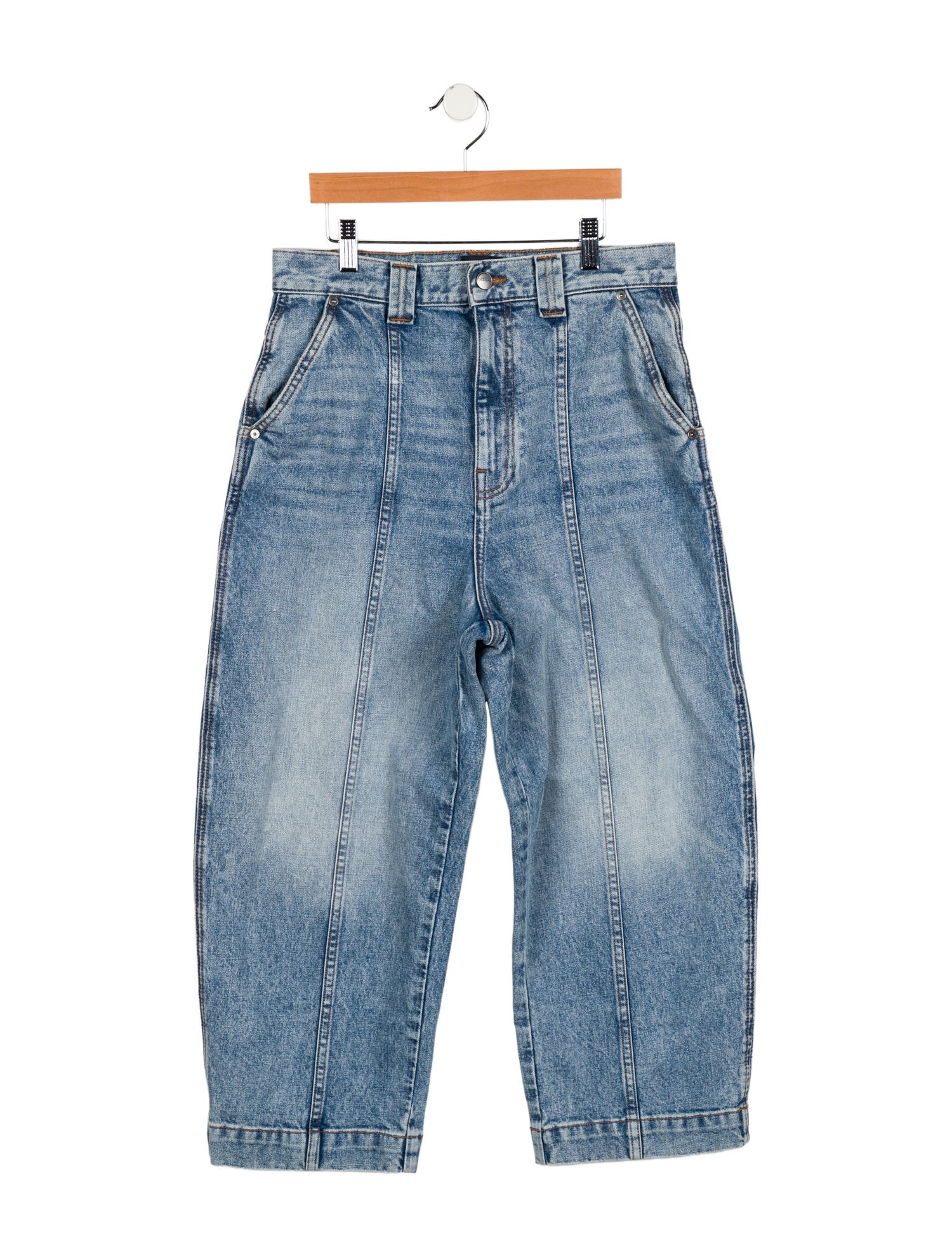 Khaite High-Rise Wide Leg Jeans