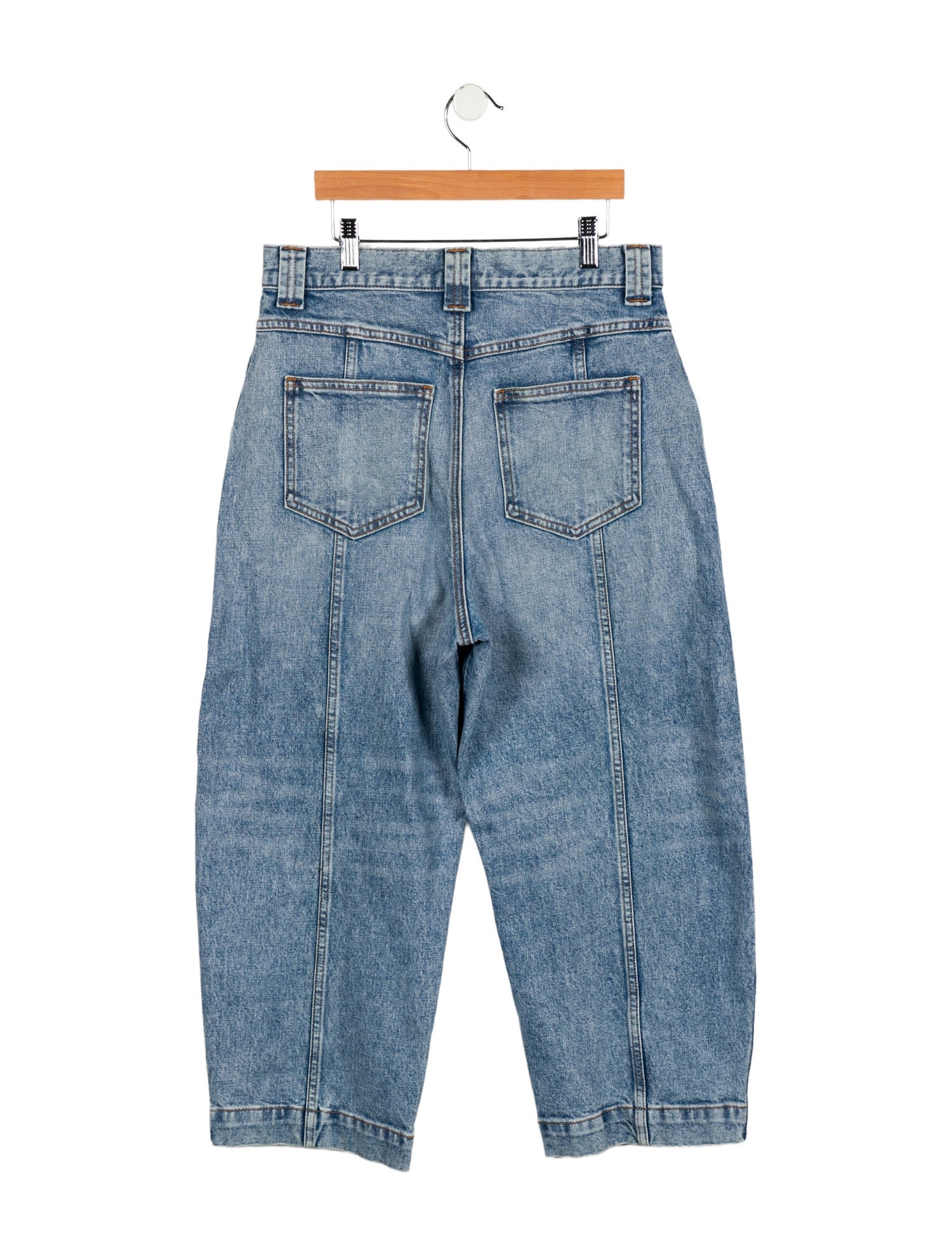 Khaite High-Rise Wide Leg Jeans