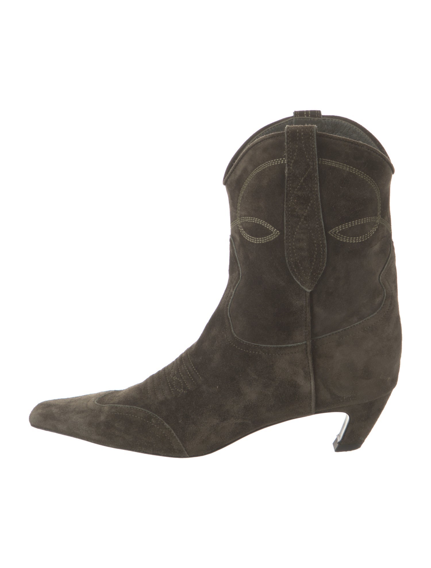 Khaite Suede Western Boots