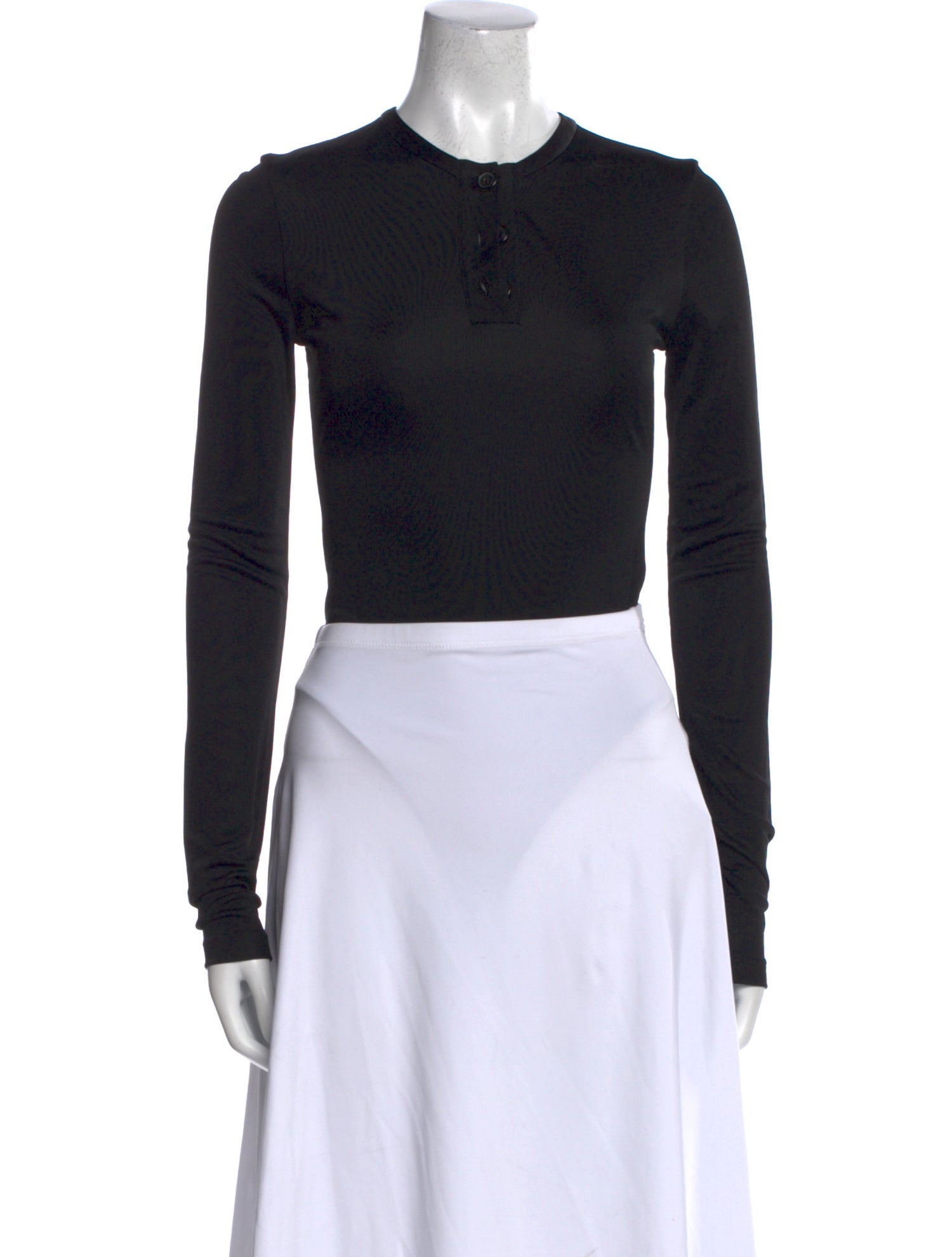 Khaite Crew Neck Long Sleeve Bodysuit