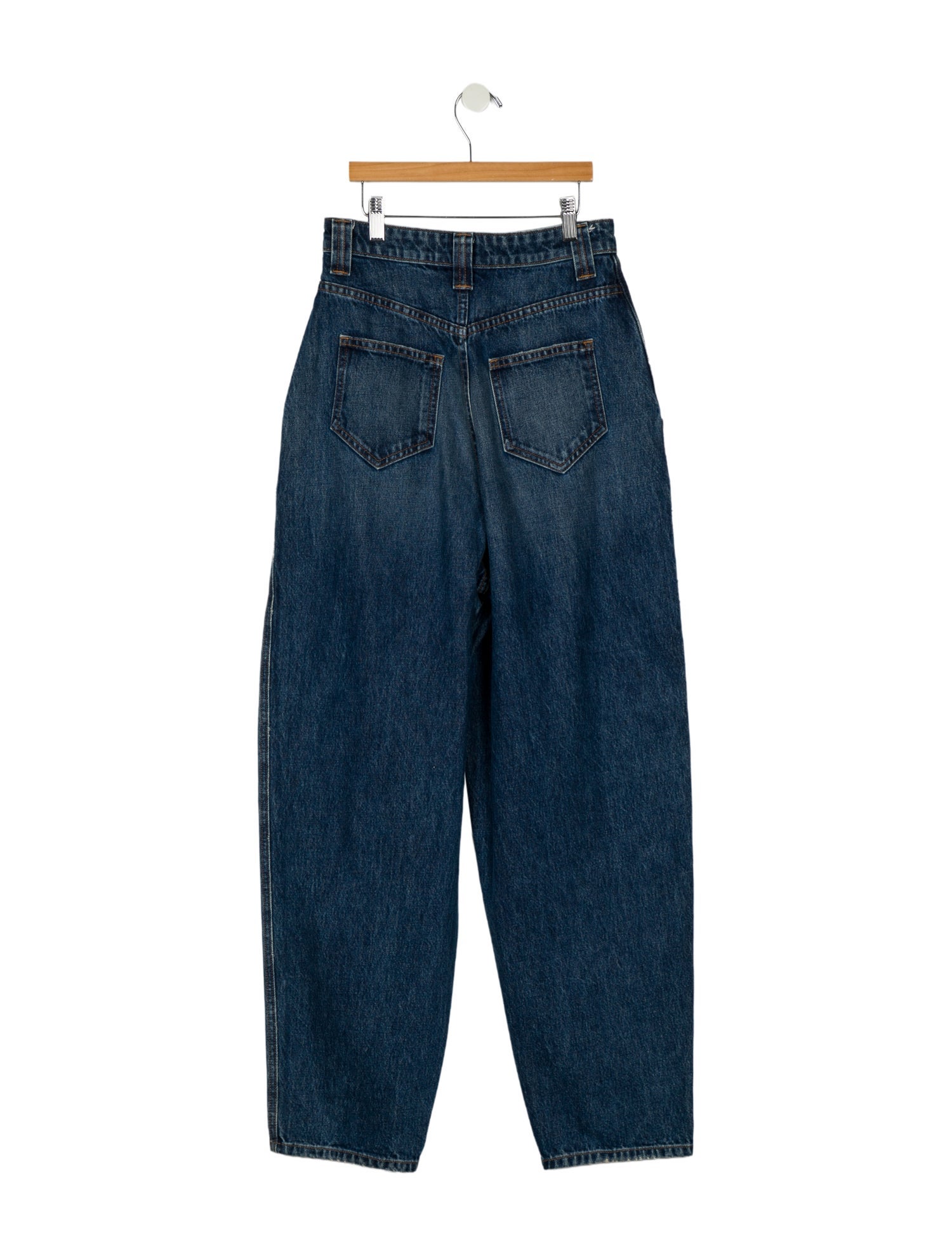 Khaite High-Rise Straight Leg Jeans