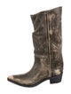 Khaite Leather Western Boots