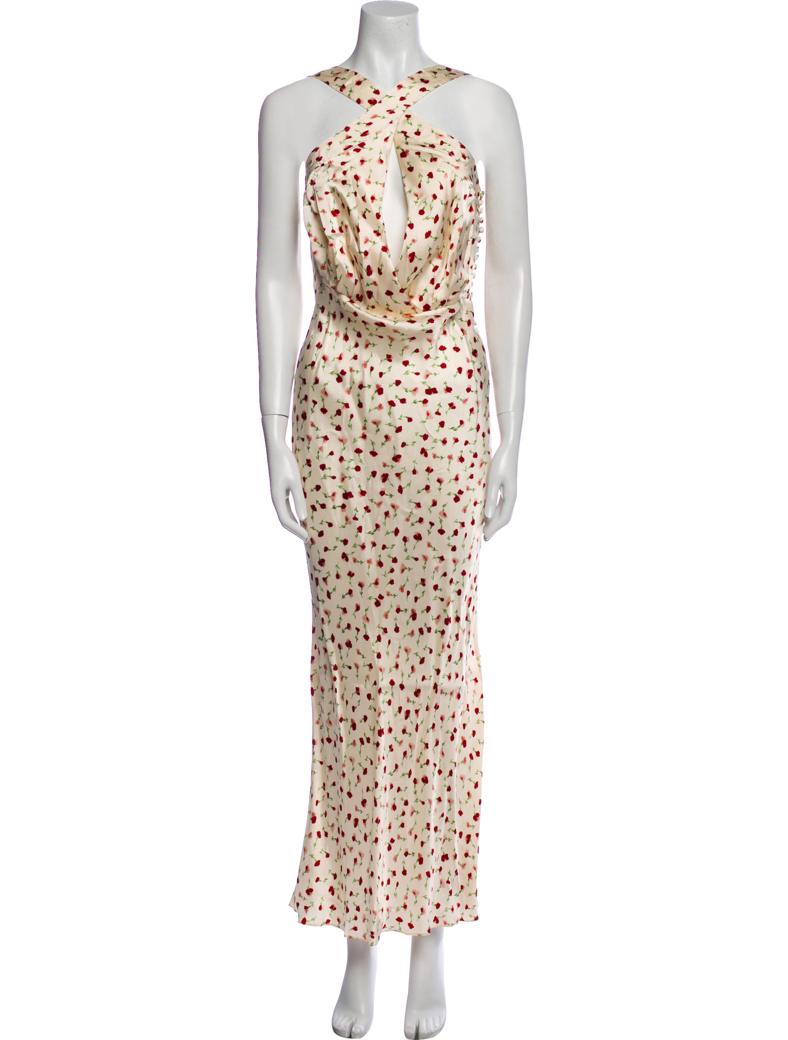 Khaite Printed Long Dress