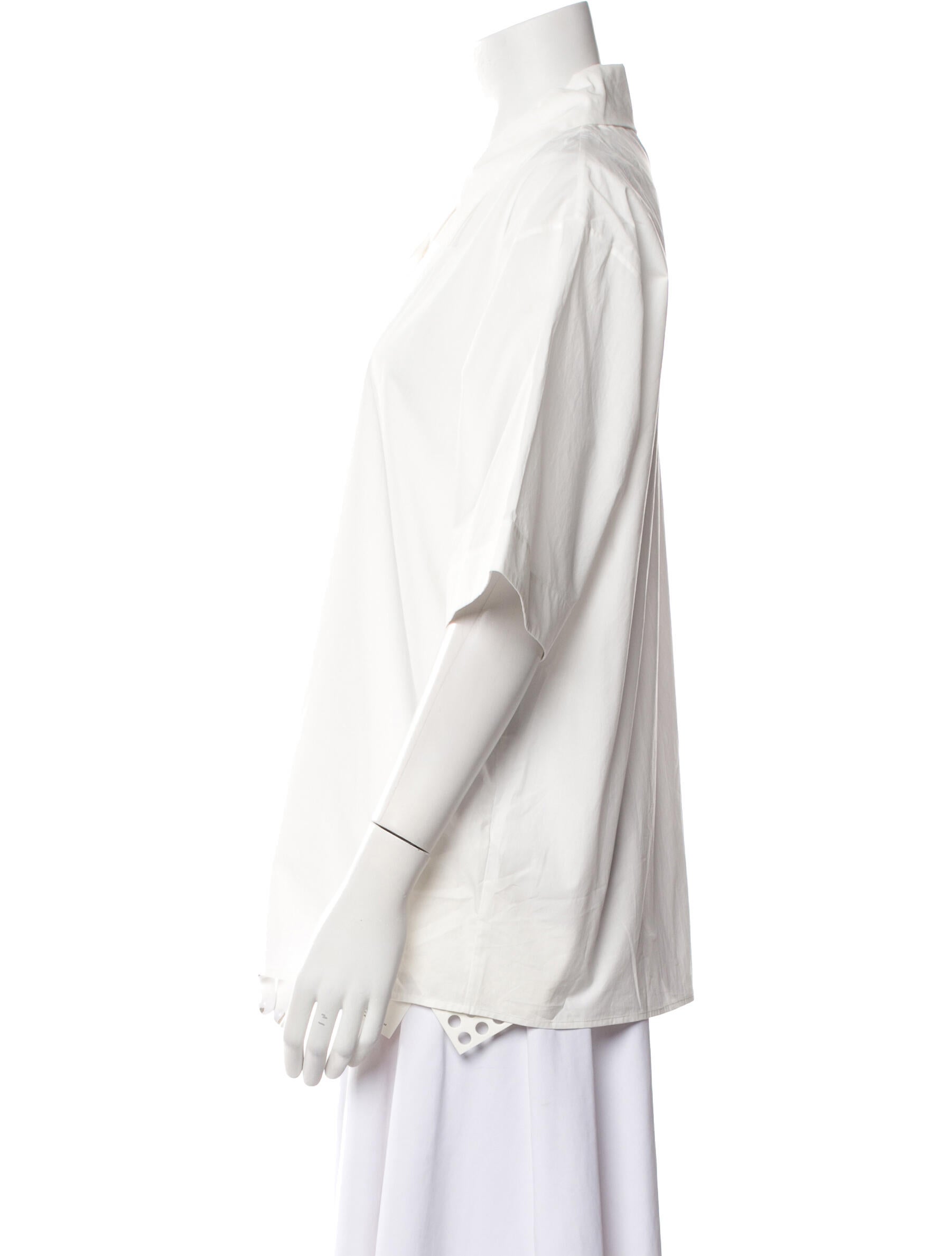 Khaite Short Sleeve Button-Up Top w/ Tags