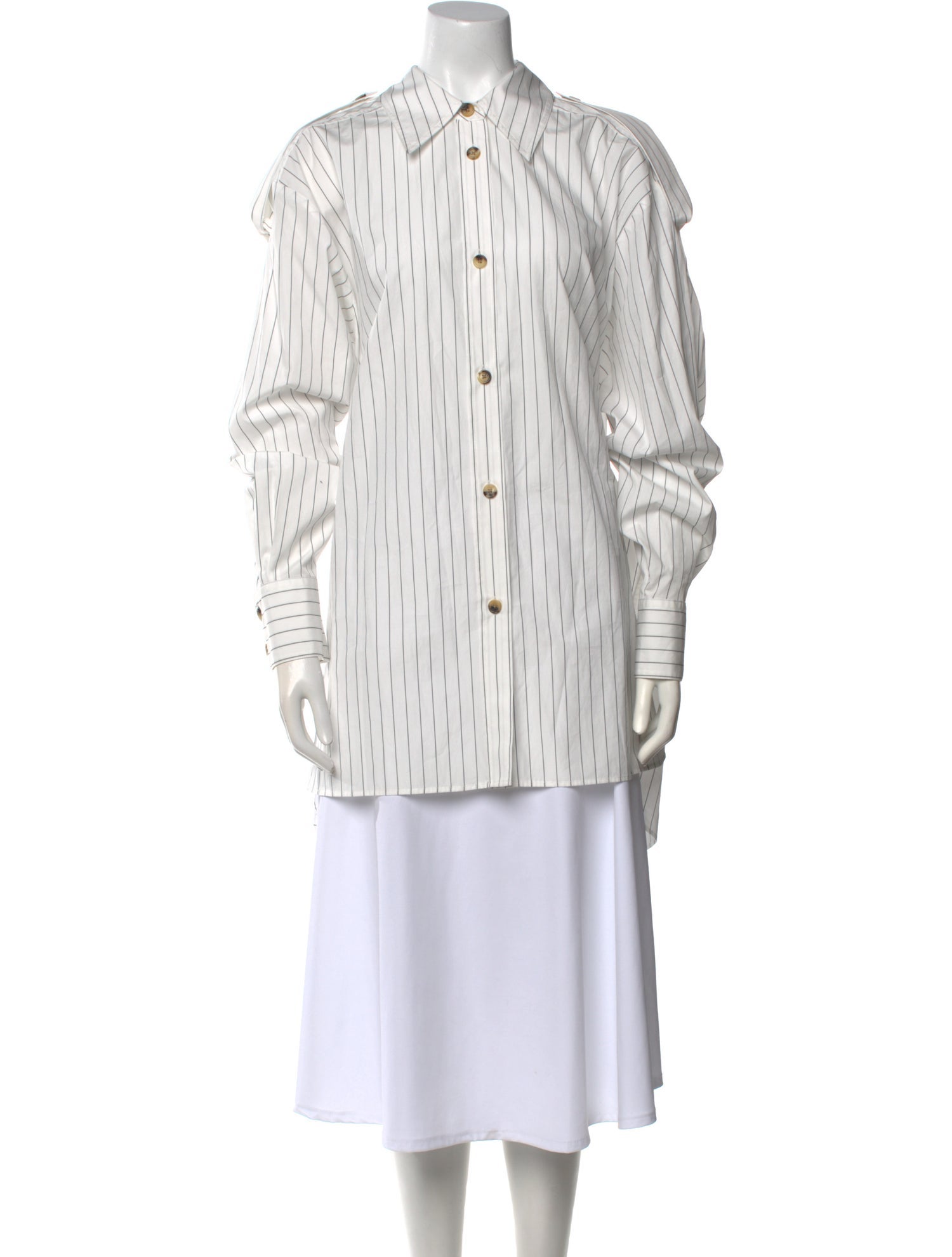 Khaite Striped Long Sleeve Tunic