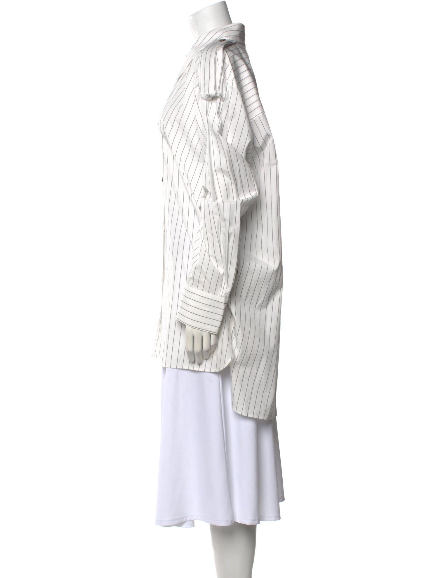 Khaite Striped Long Sleeve Tunic