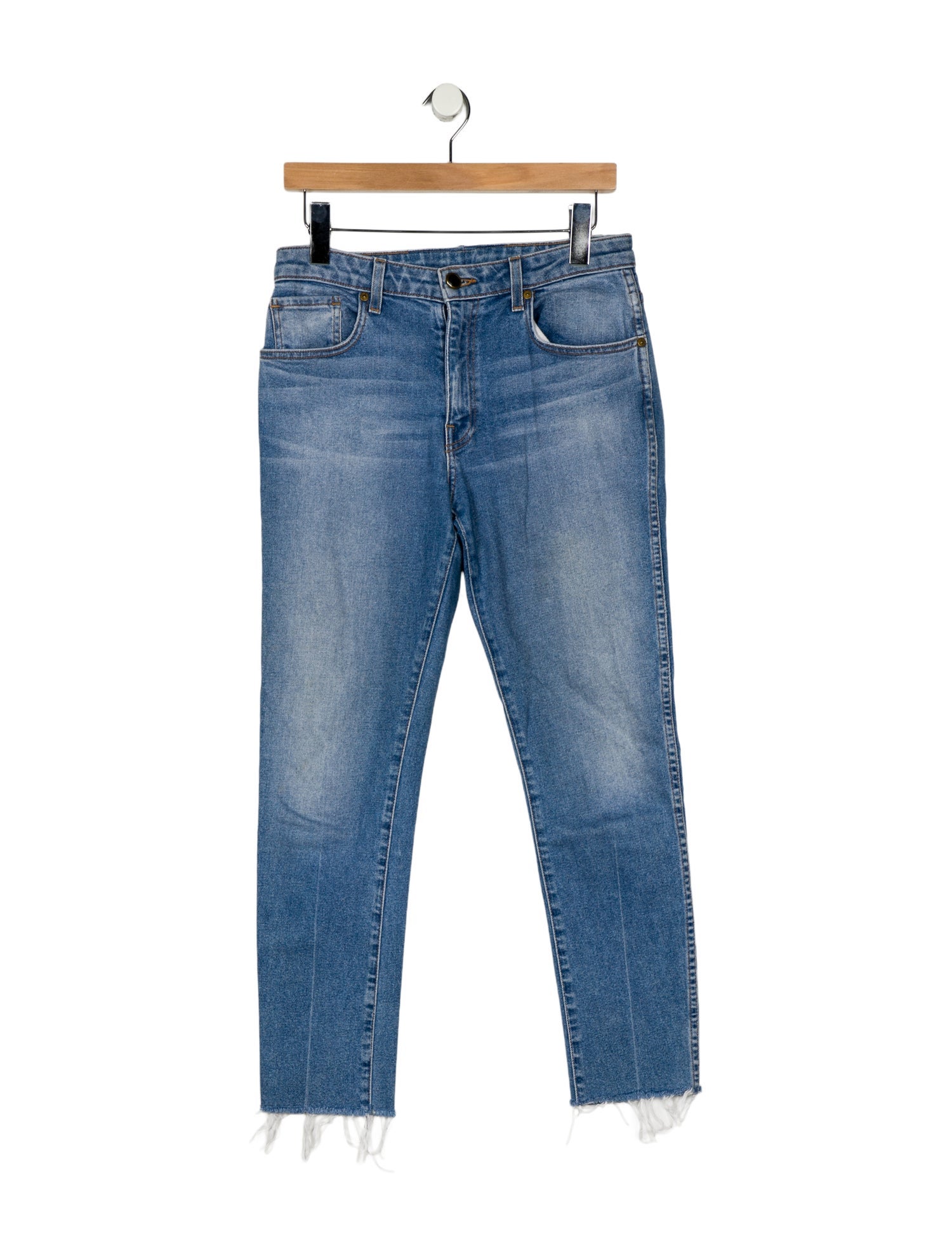 Khaite Mid-Rise Skinny Leg Jeans