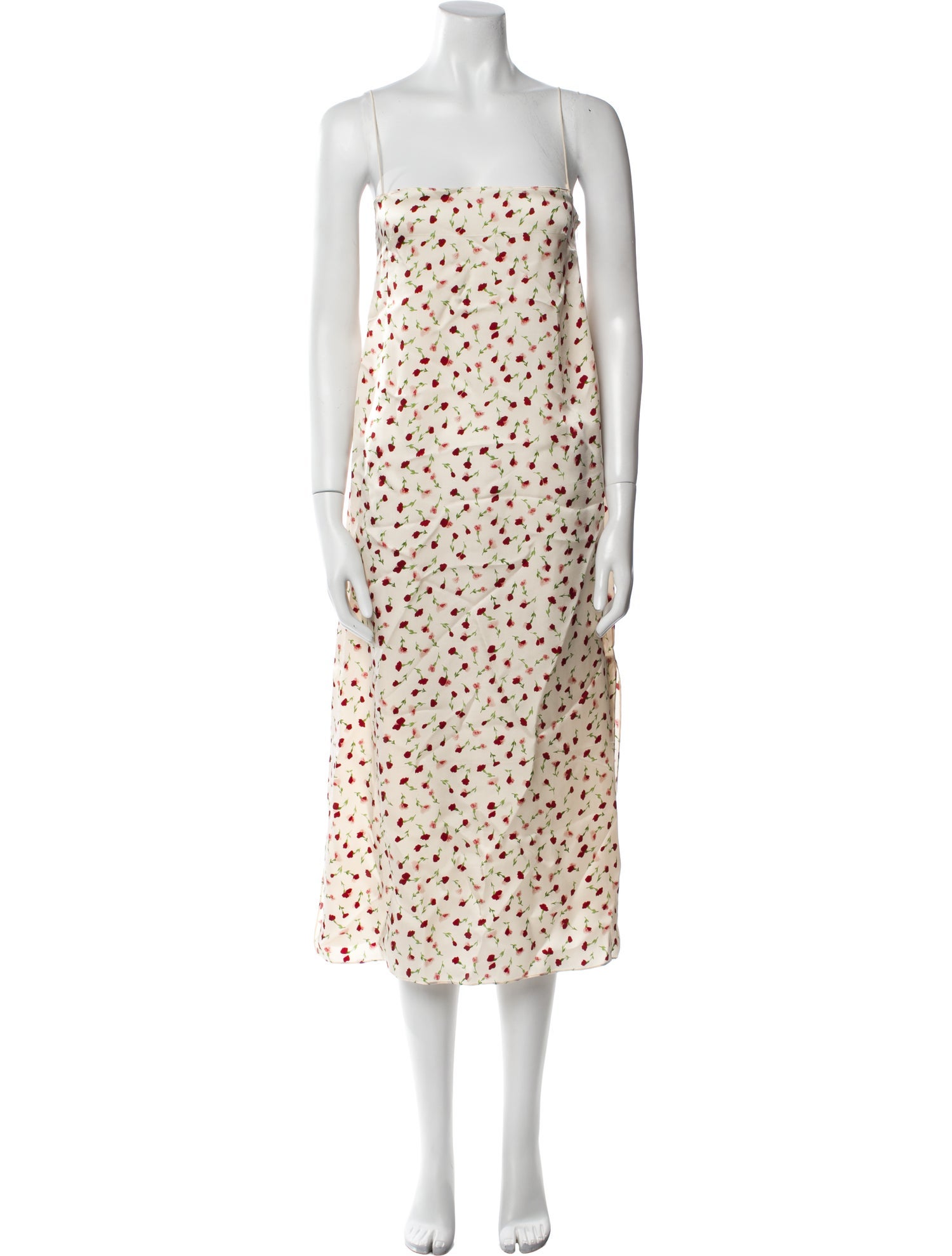 Khaite Floral Print Midi Length Dress