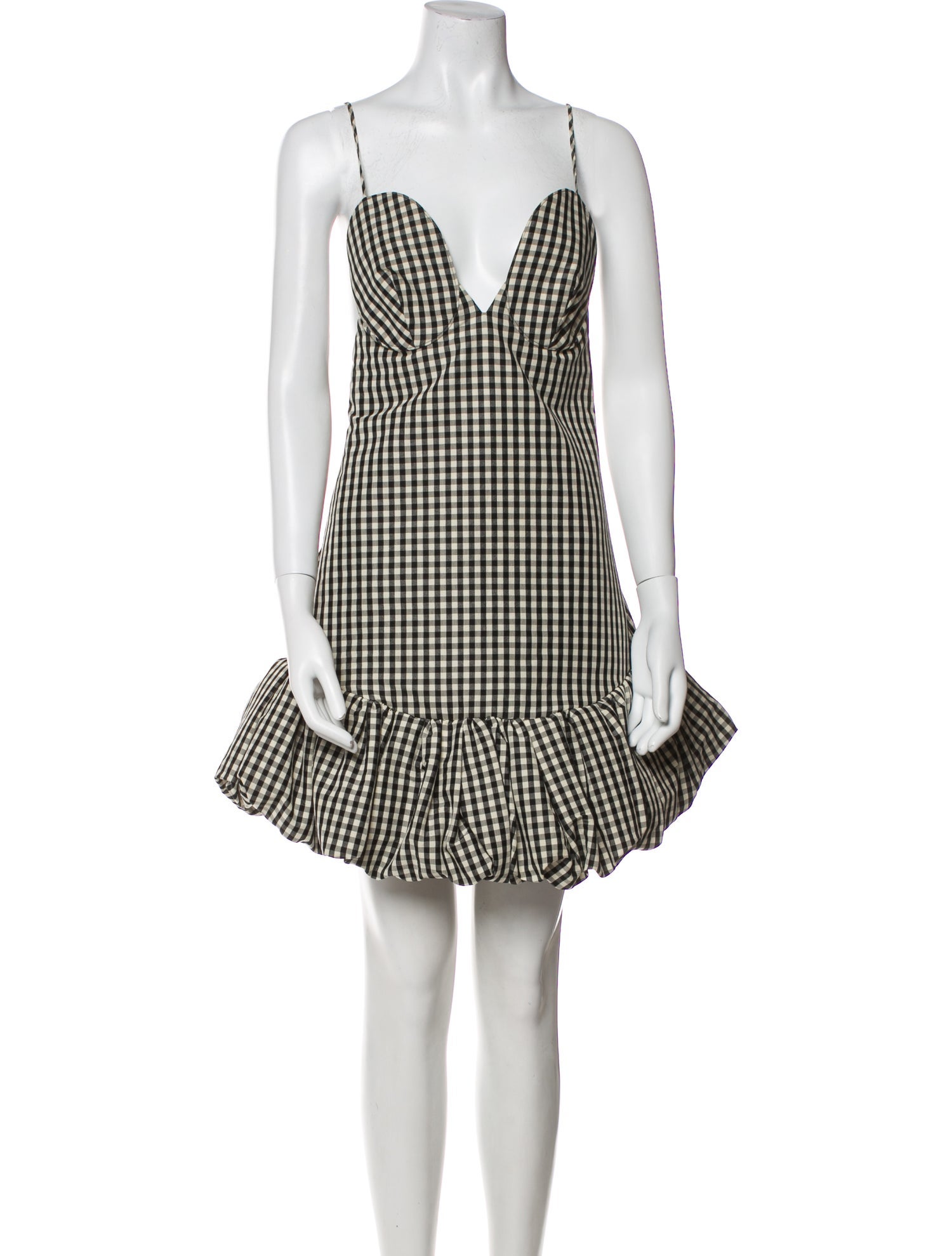 Khaite Plaid Print Mini Dress