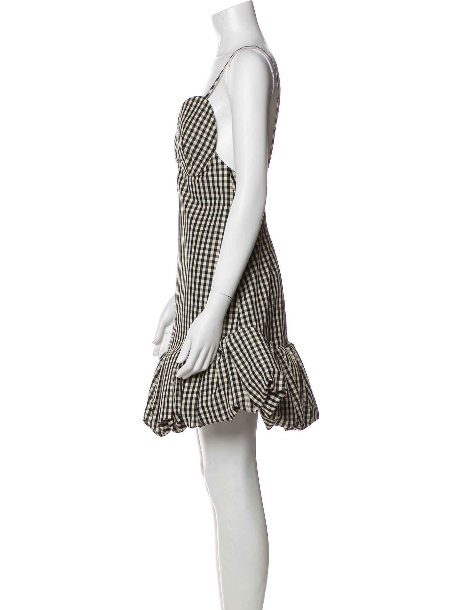 Khaite Plaid Print Mini Dress