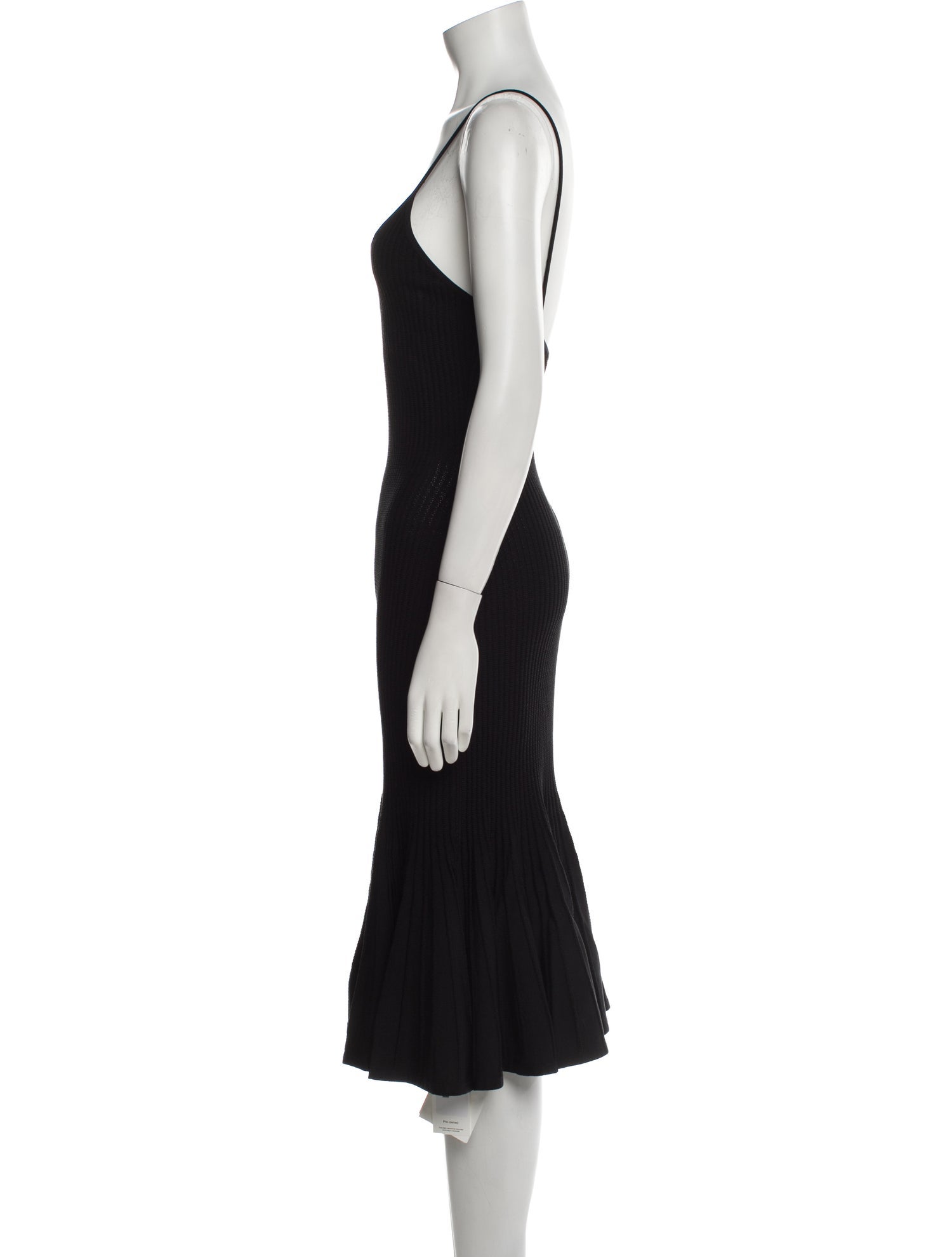 Khaite V-Neck Knee-Length Dress w/ Tags