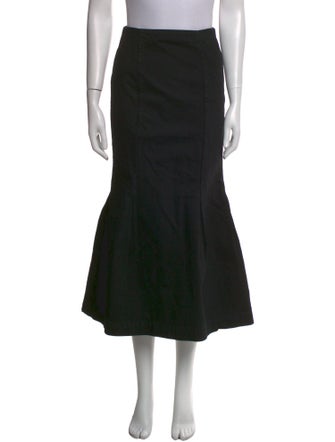 Khaite Pleated Accents Midi Length Skirt