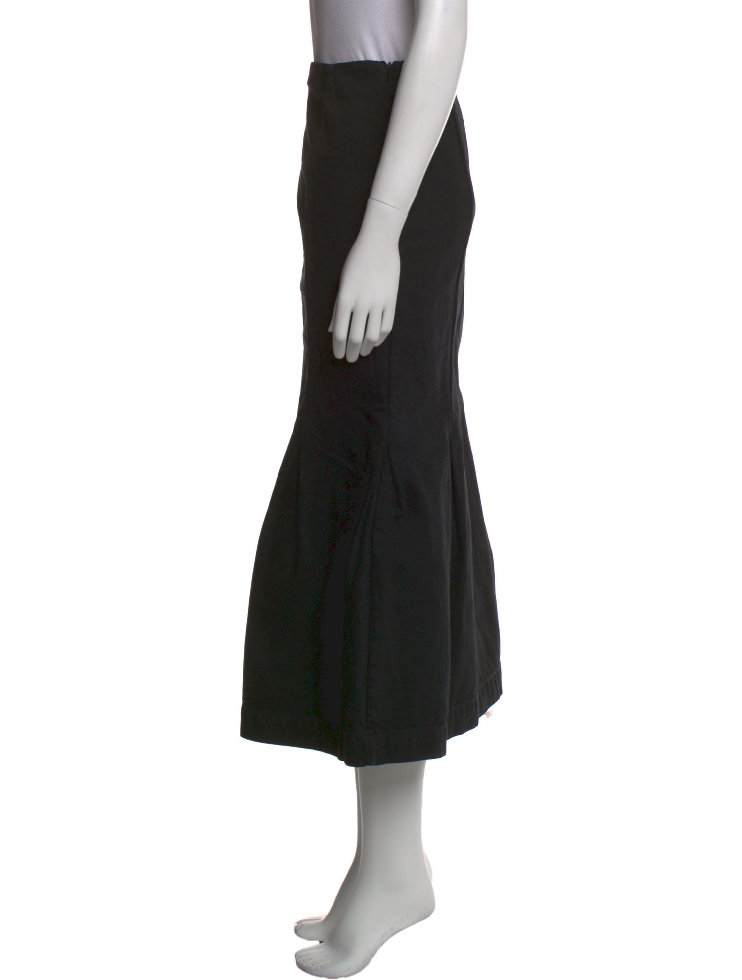 Khaite Pleated Accents Midi Length Skirt