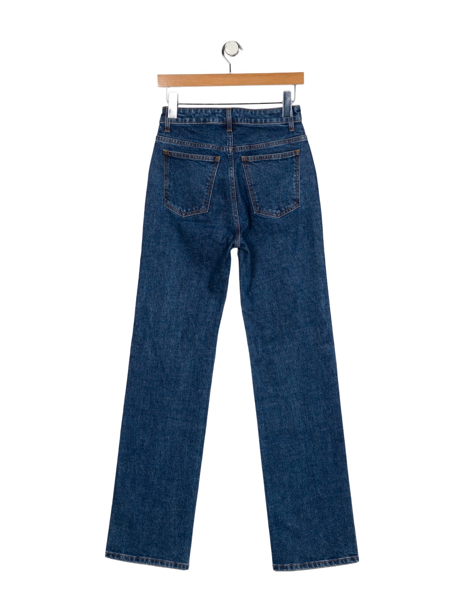 Khaite High-Rise Straight Leg Jeans